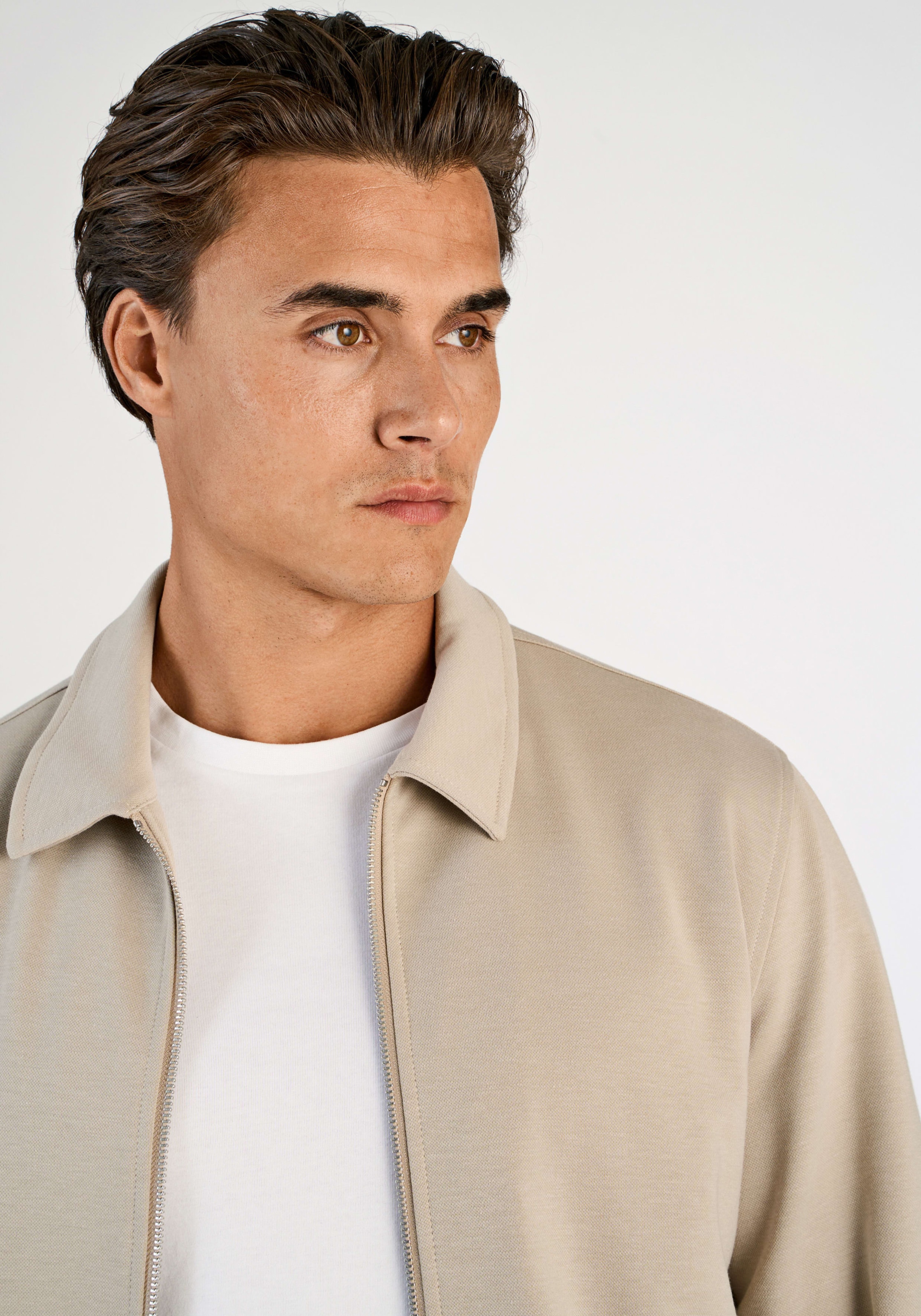 LINDBERGH Blouson ohne Kapuze mit Hemdkragen und Reissverschluss