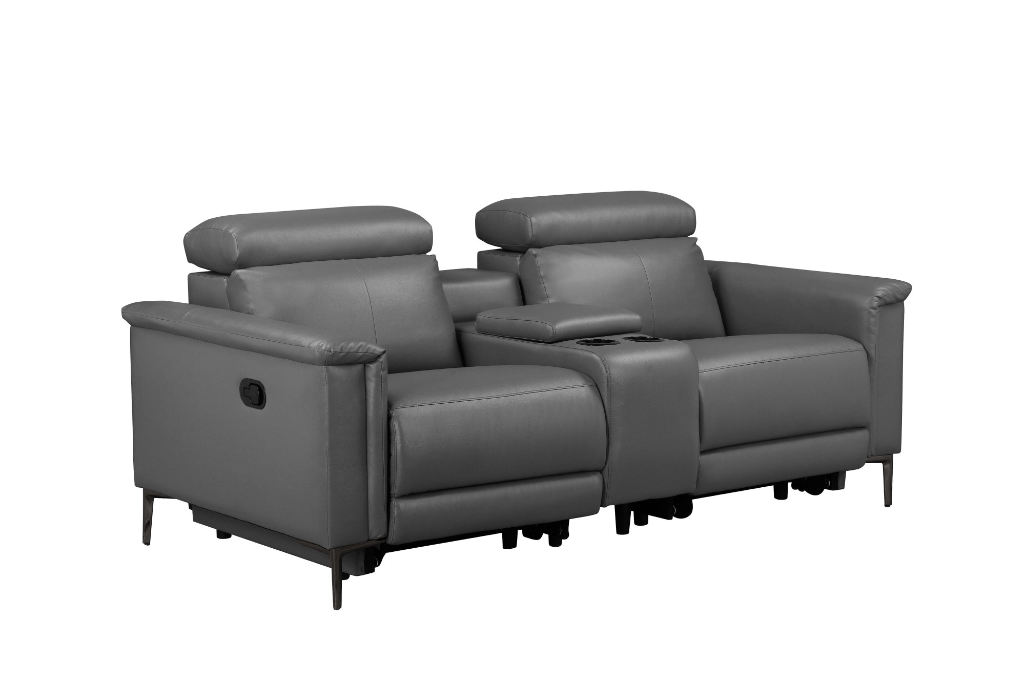 GOODproduct 2-Sitzer »LUND,Lederoptik, Kinosofa, Relaxfunktion, TV-Sessel, man./elektrisch« elektri. mit USB-A, Kopfteilverstellung, Getränkehalter u. Staufach