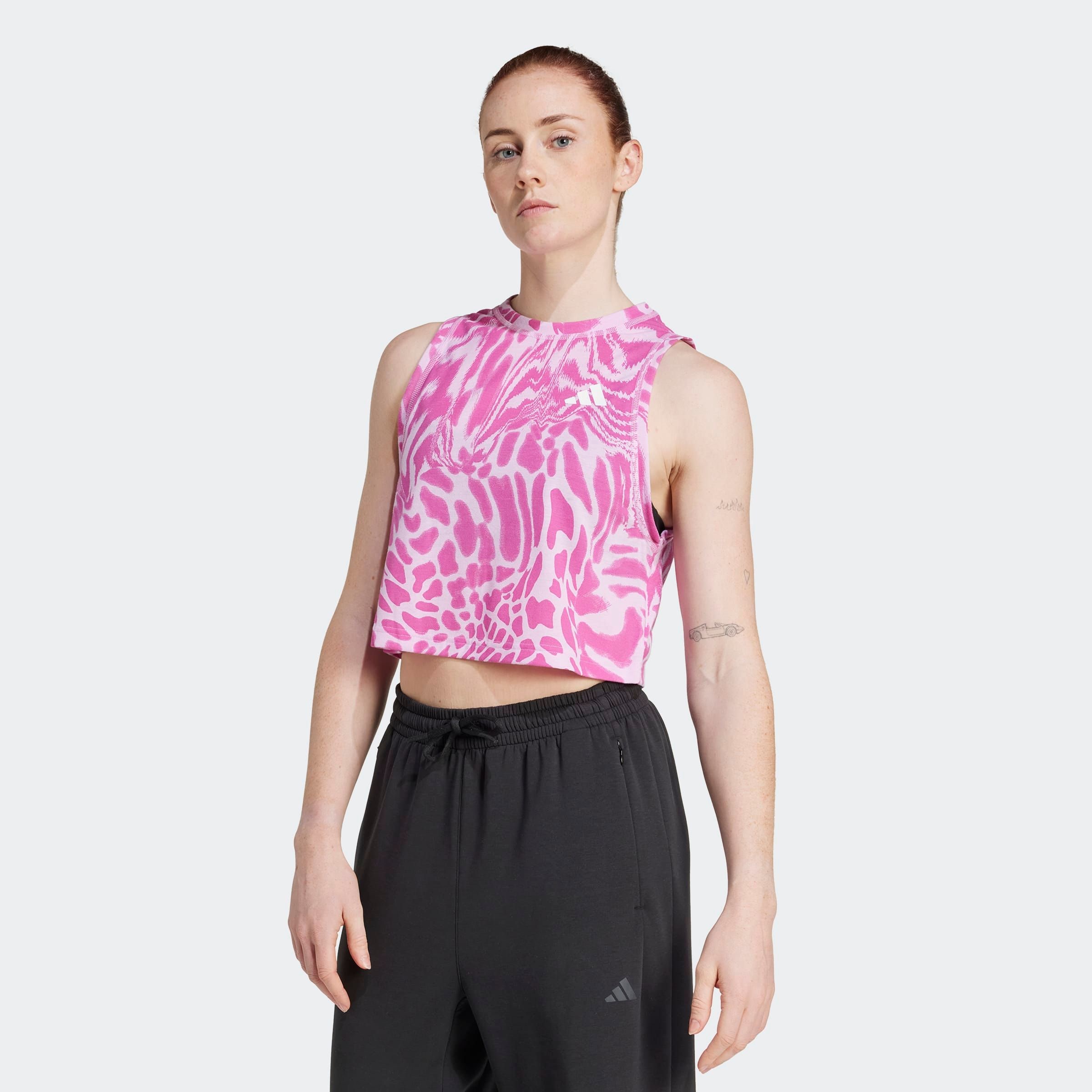 Image of adidas Performance Tanktop "TRAIN ESSENTIALS ALLOVER PRINT WORKOUT"