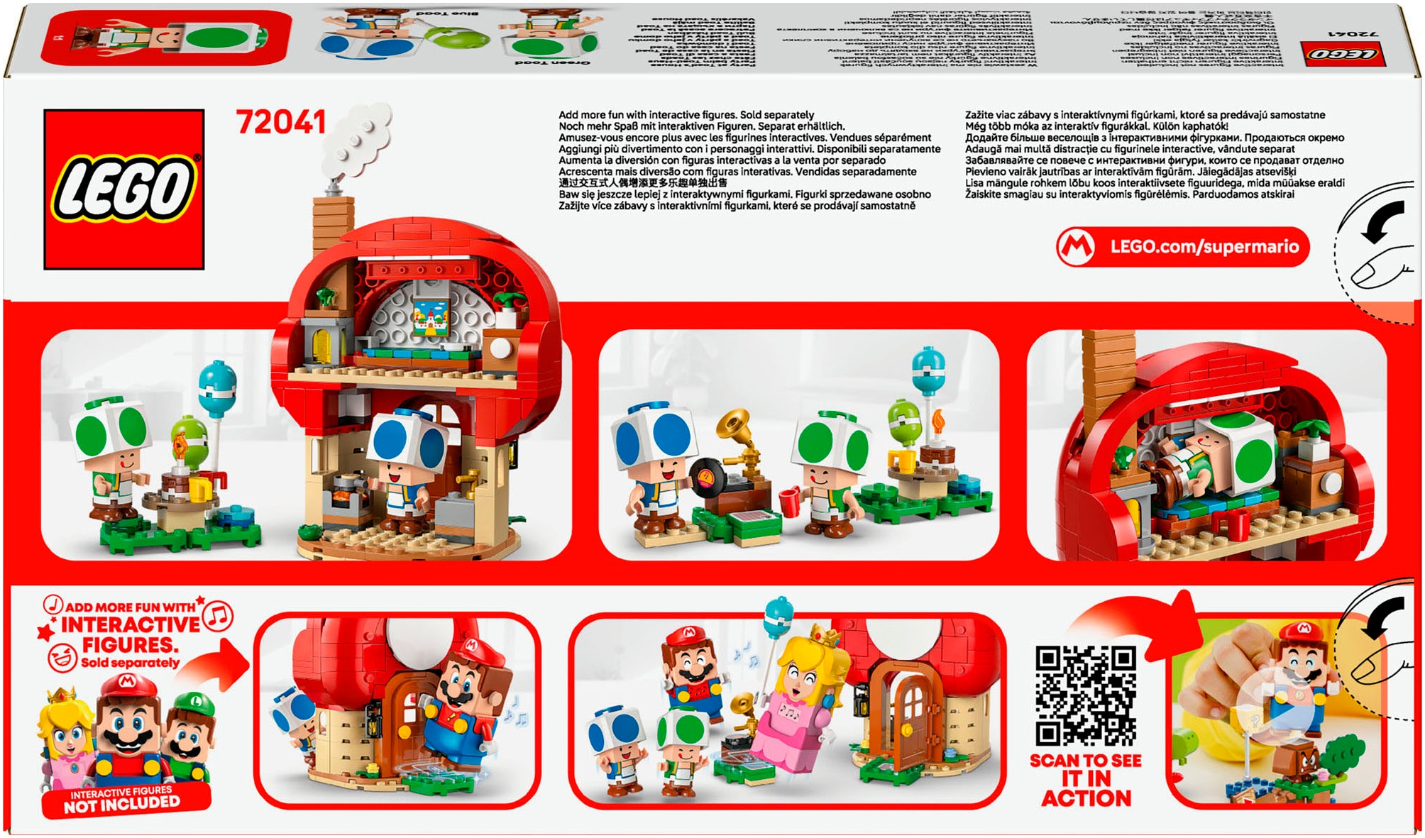 LEGO® Pions de construction »Party beim Toad-Haus (72041), LEGO Super Mario« Made in Europe
