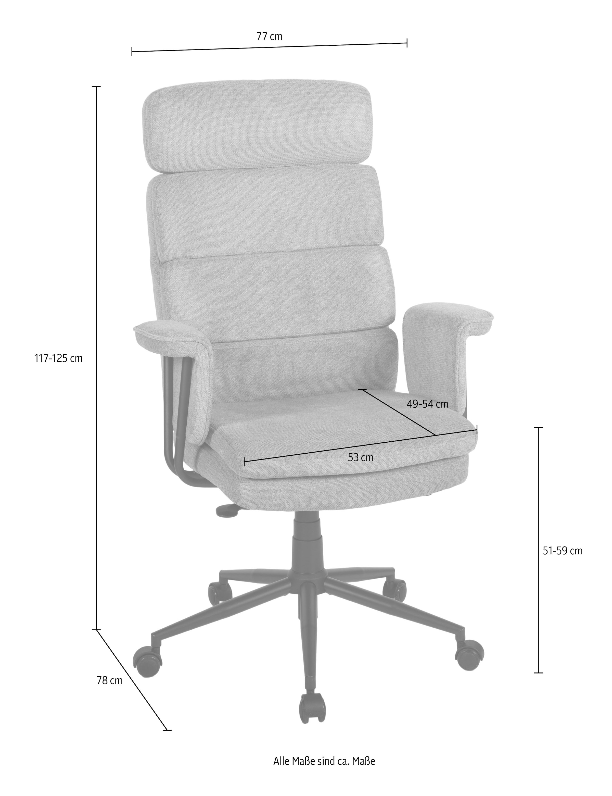 Duo Collection Fauteuil de direction »Chefsessel Junis« () 1 cuisappuie-tête réglable en hauteur et inclinaison, réglage de la profondeur d’assise
