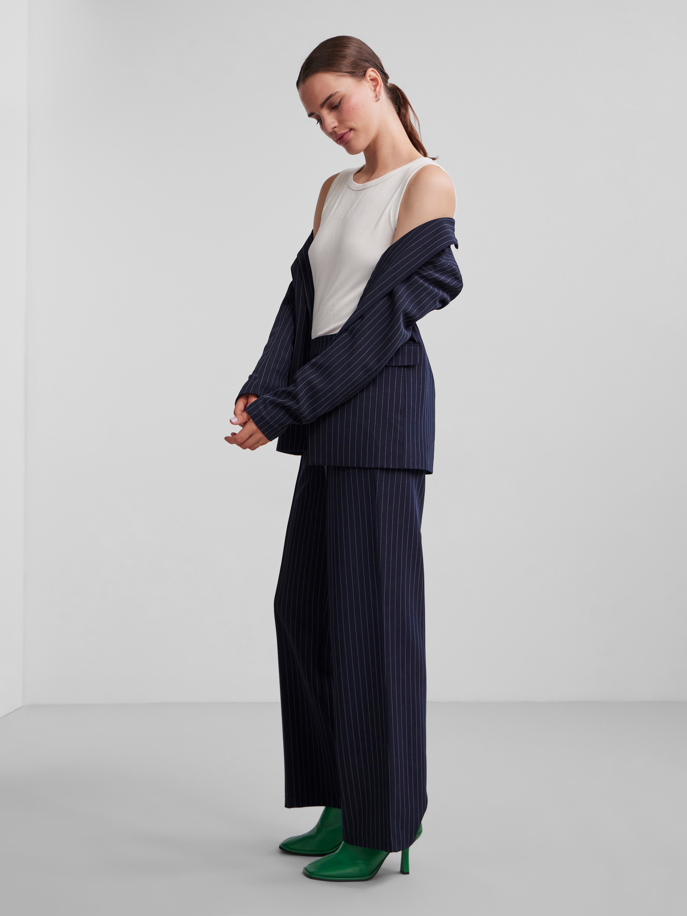 pieces Longblazer »PCBOZZY LS LOOSE STRIPED BLAZER NOOS BC«