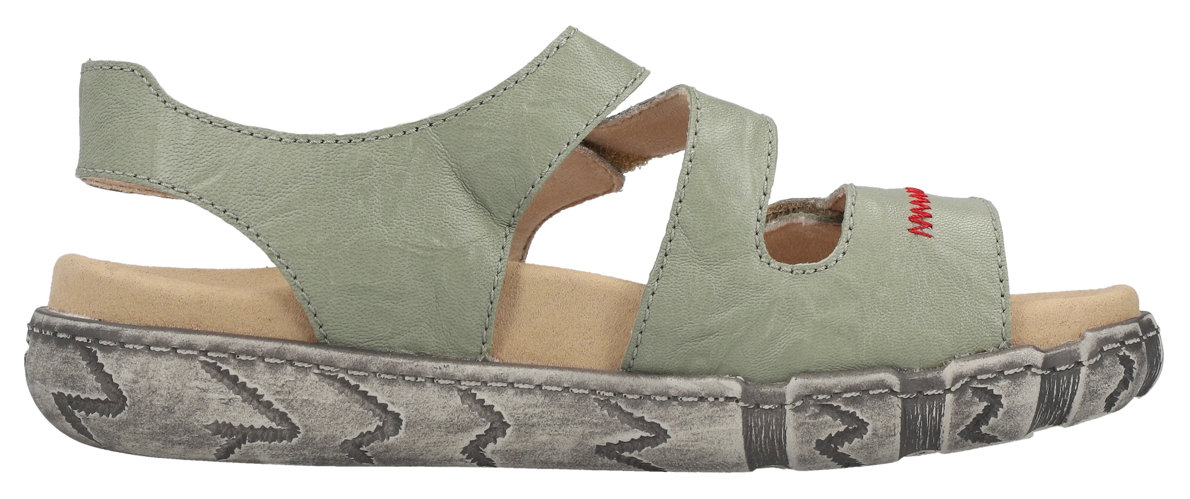 Rieker Sandale  Chaussure d'été, sandale velcro avec couture décorative