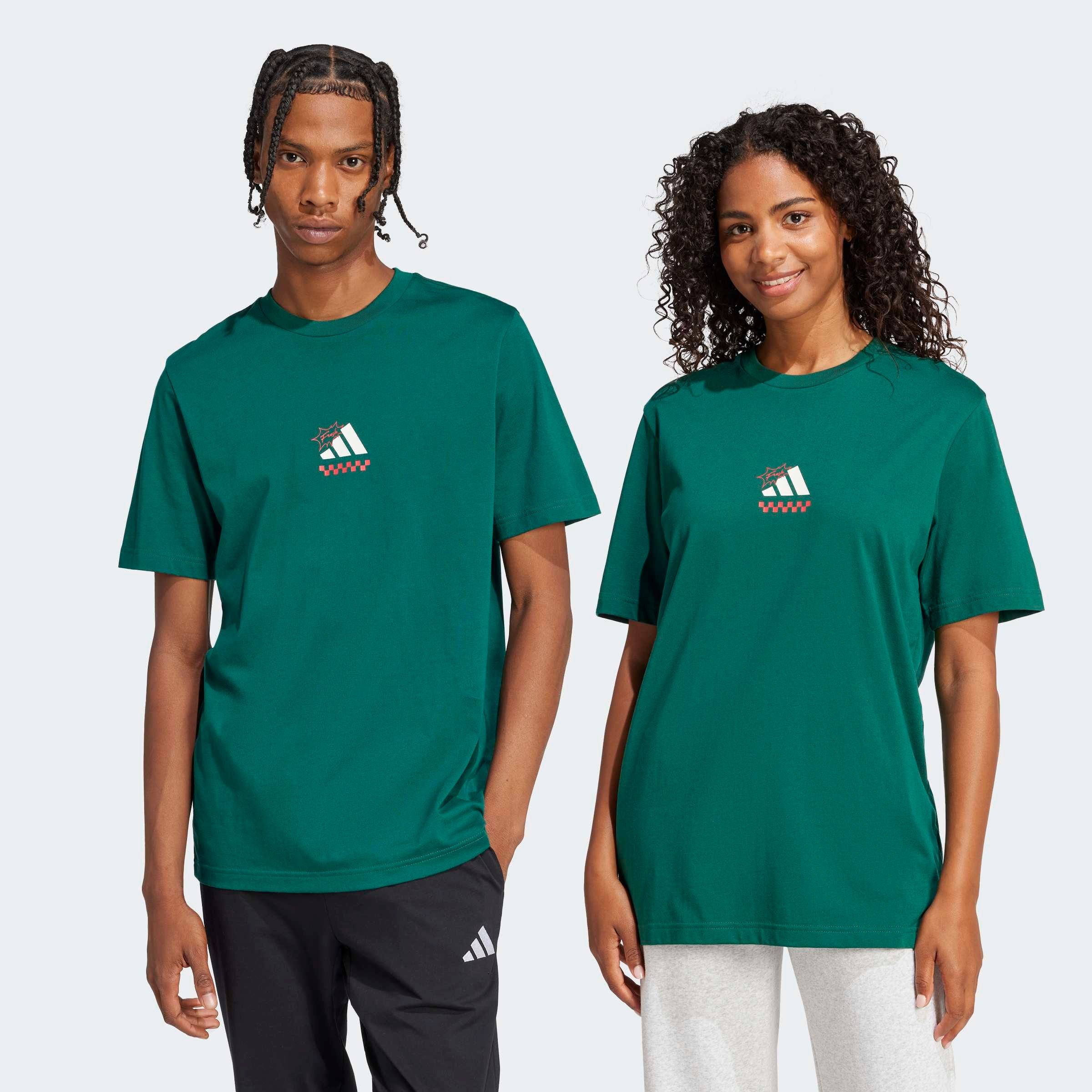 Image of adidas Sportswear T-Shirt "LOUNGE PIZZA GRAPHIC"