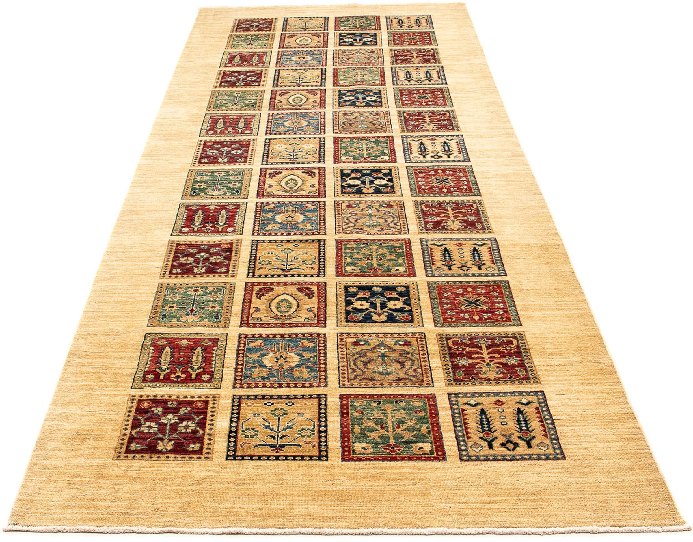 Image of morgenland Orientteppich »Ziegler - Bachtiari - 360 x 128 cm - beige«, rechteckig, 6 mm Höhe, Wohnzimmer, Handgeknüpft, Einzelstück mit Zertifikat bei Ackermann Versand Schweiz