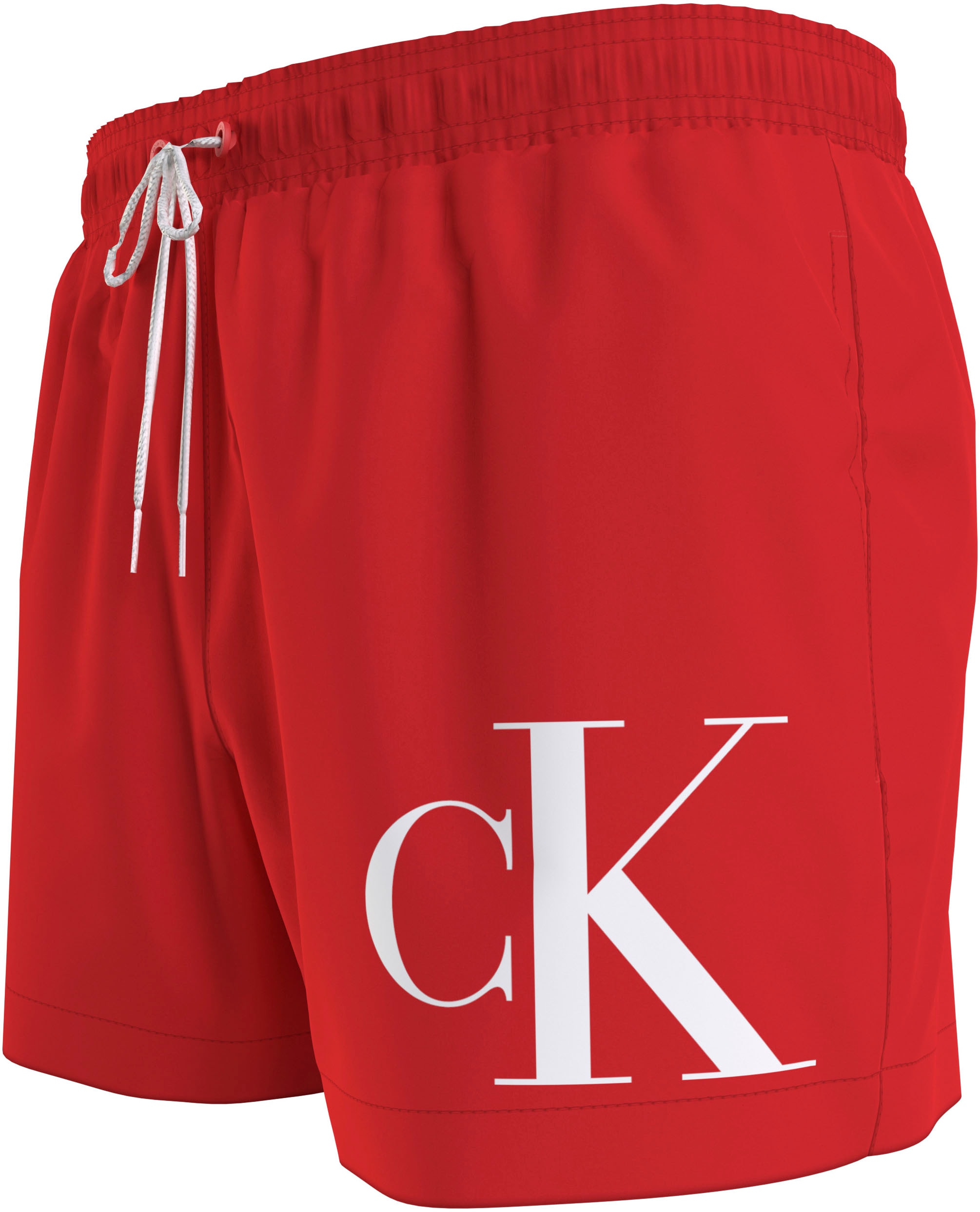 Calvin Klein Swimwear Badeshorts »SHORT DRAWSTRING«, mit grossem Logo-Print auf dem Bein