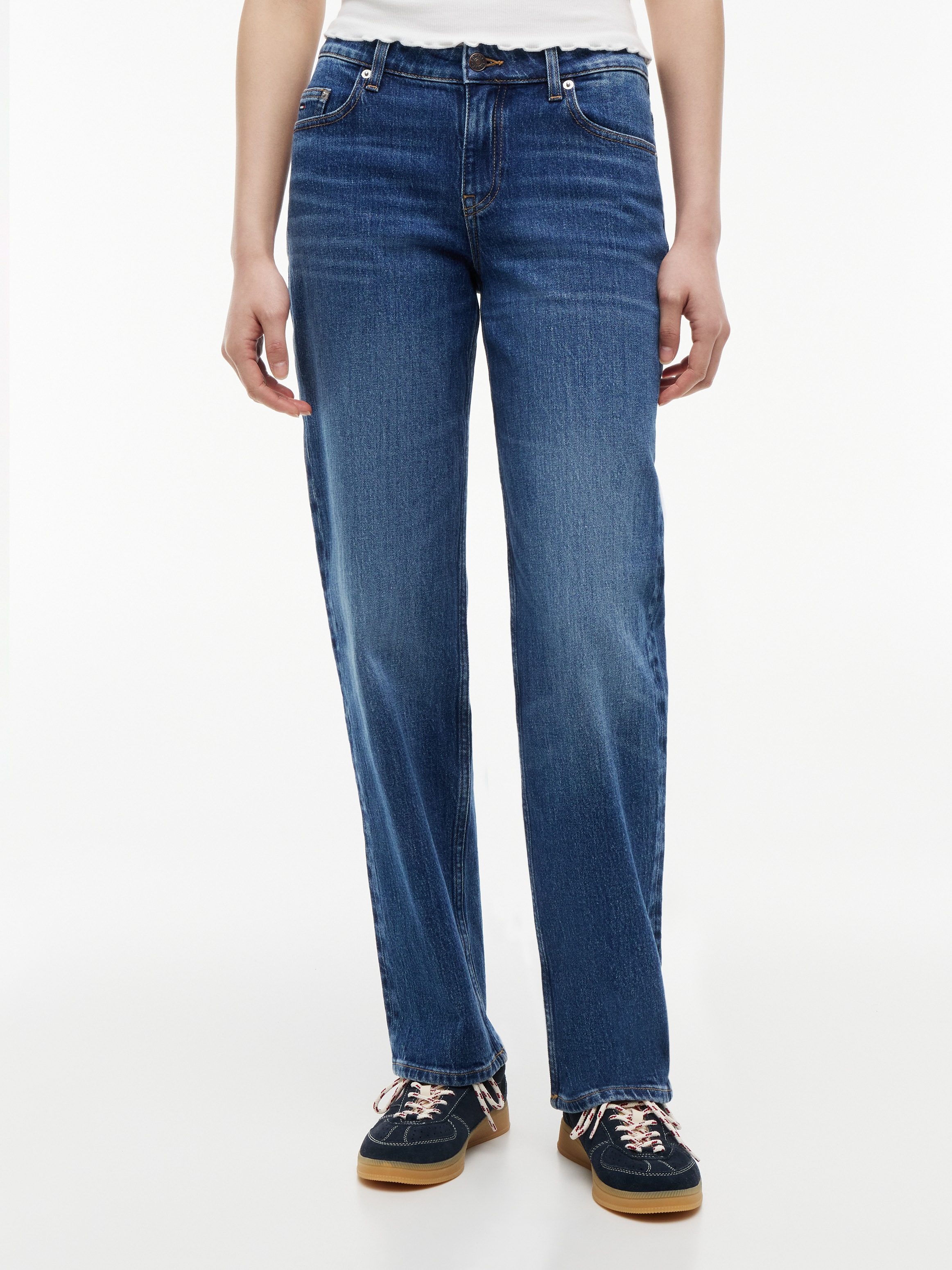 Image of Tommy Jeans Straight-Jeans "SOPHIE LW STR BJ0155" Baumwollmischung, low waist