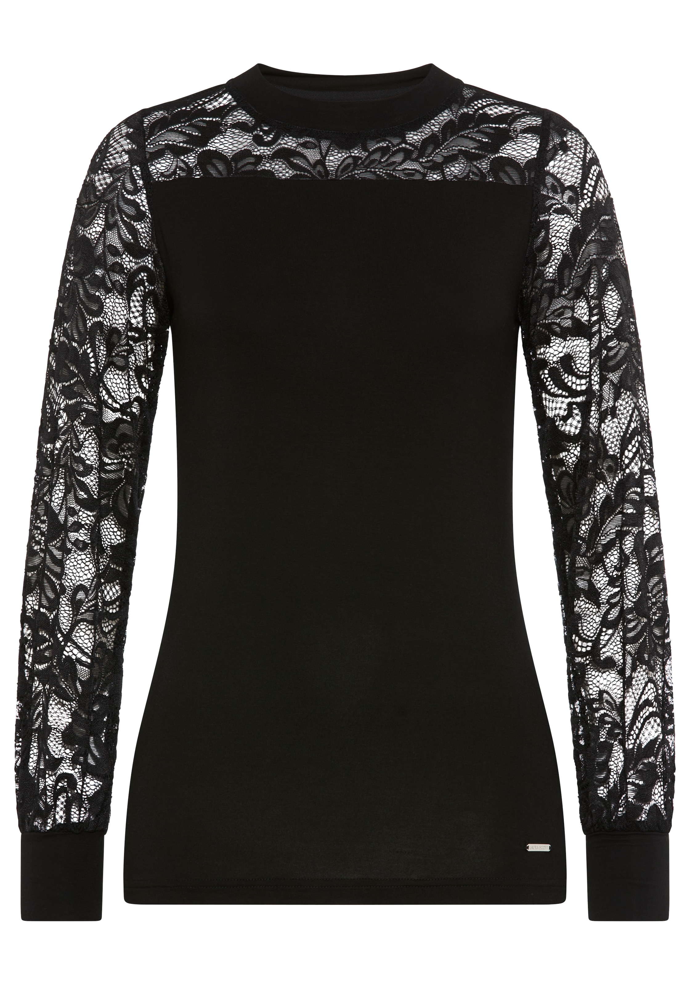 Laura Scott Spitzenshirt, mit edler Spitze in Ärmel und Ausschnitt - NEUE KOLLEKTION