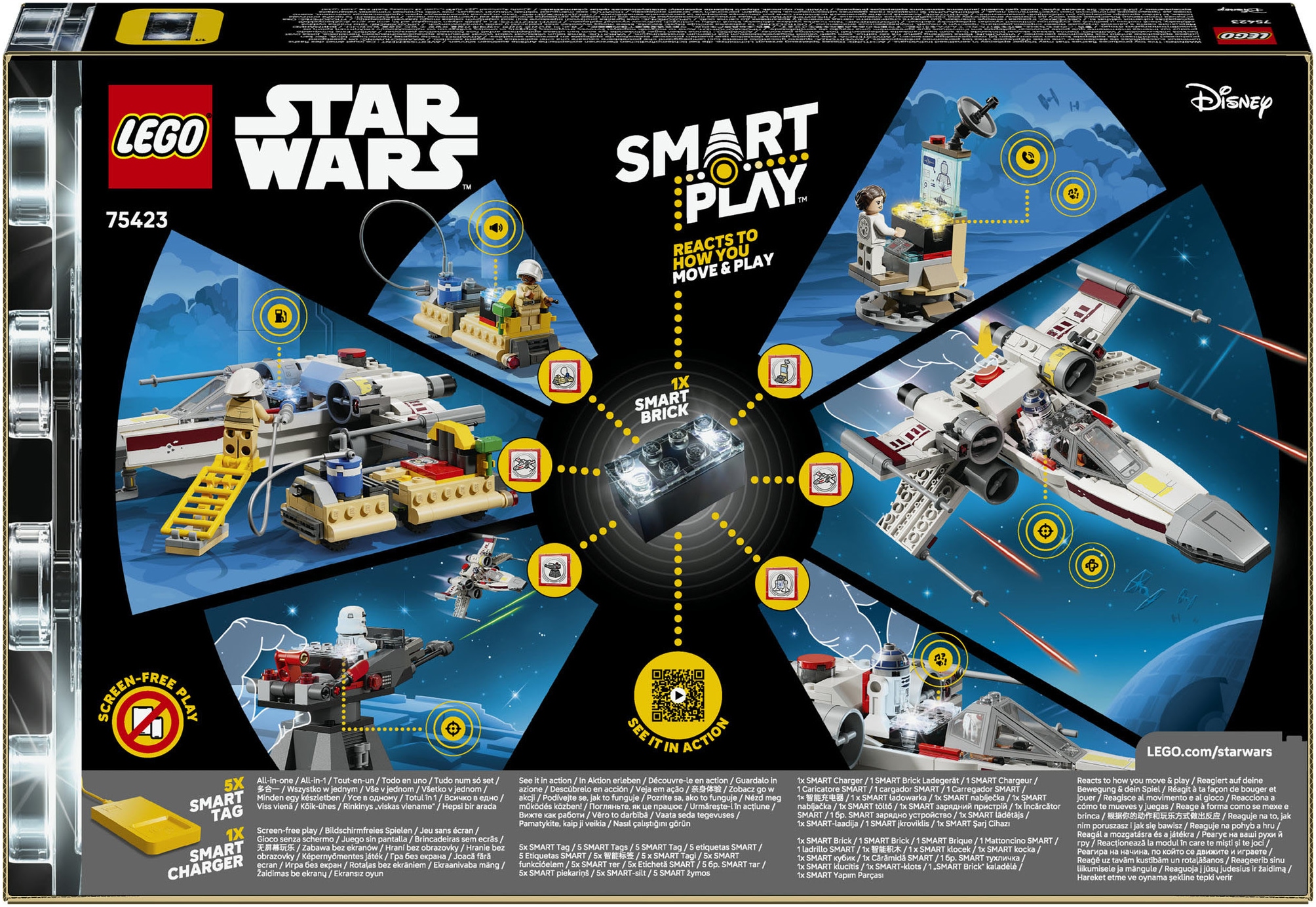 LEGO® Pions de construction »SMART Play: Lukes Rot Fünf X-Wing (75423), LEGO Star Wars™« mit Licht- und Soundeffekten