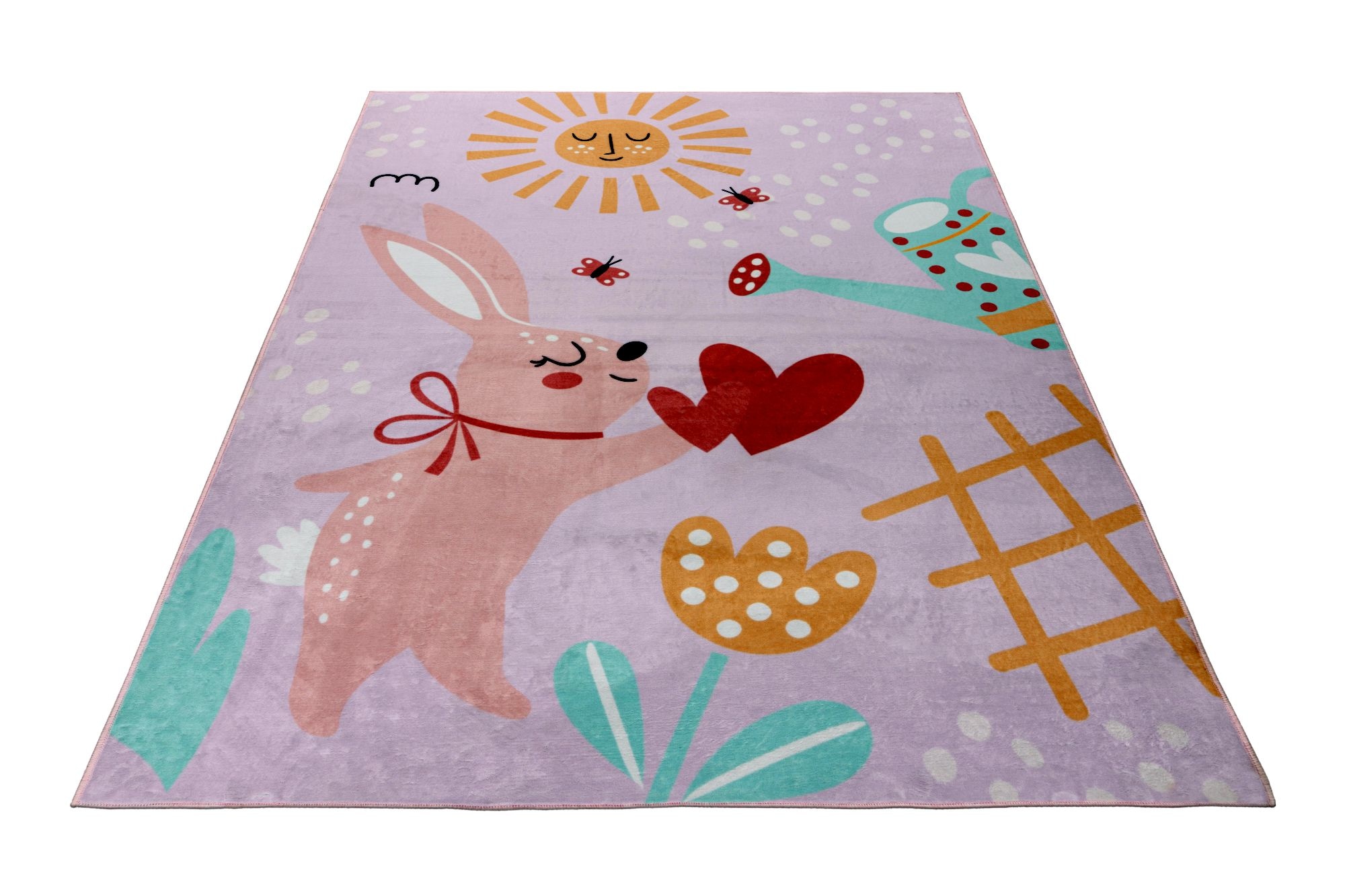 Obsession Tapis pour enfants »Magic Kids ML 106« Rectangulaire 8 mm Höhe motif lapin mignon, lavable, chambre d'enfant