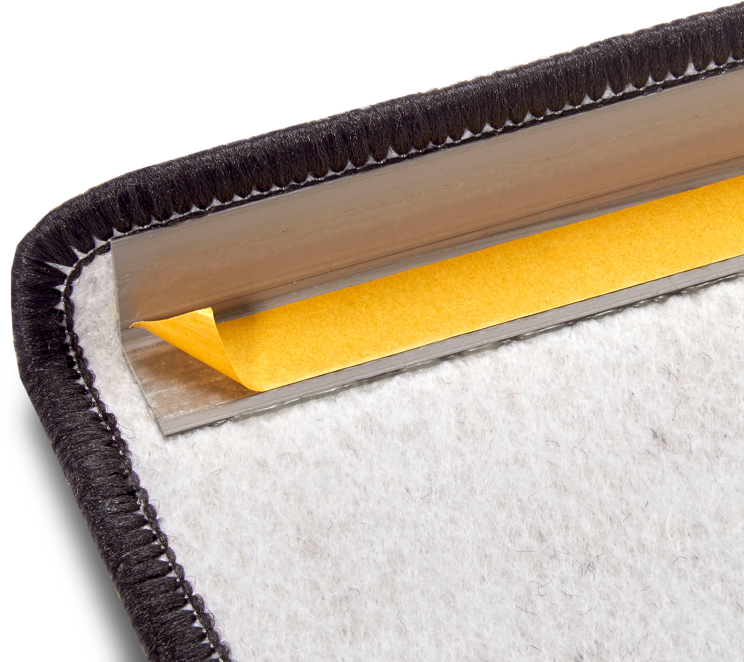 Hanse Home Exclusiv Stufenmatte »Liberty«, halbrund, 7 mm Höhe, Uni, robust, kräftige Farben, Meliert, Treppe, Gekettelt, 15 er Set