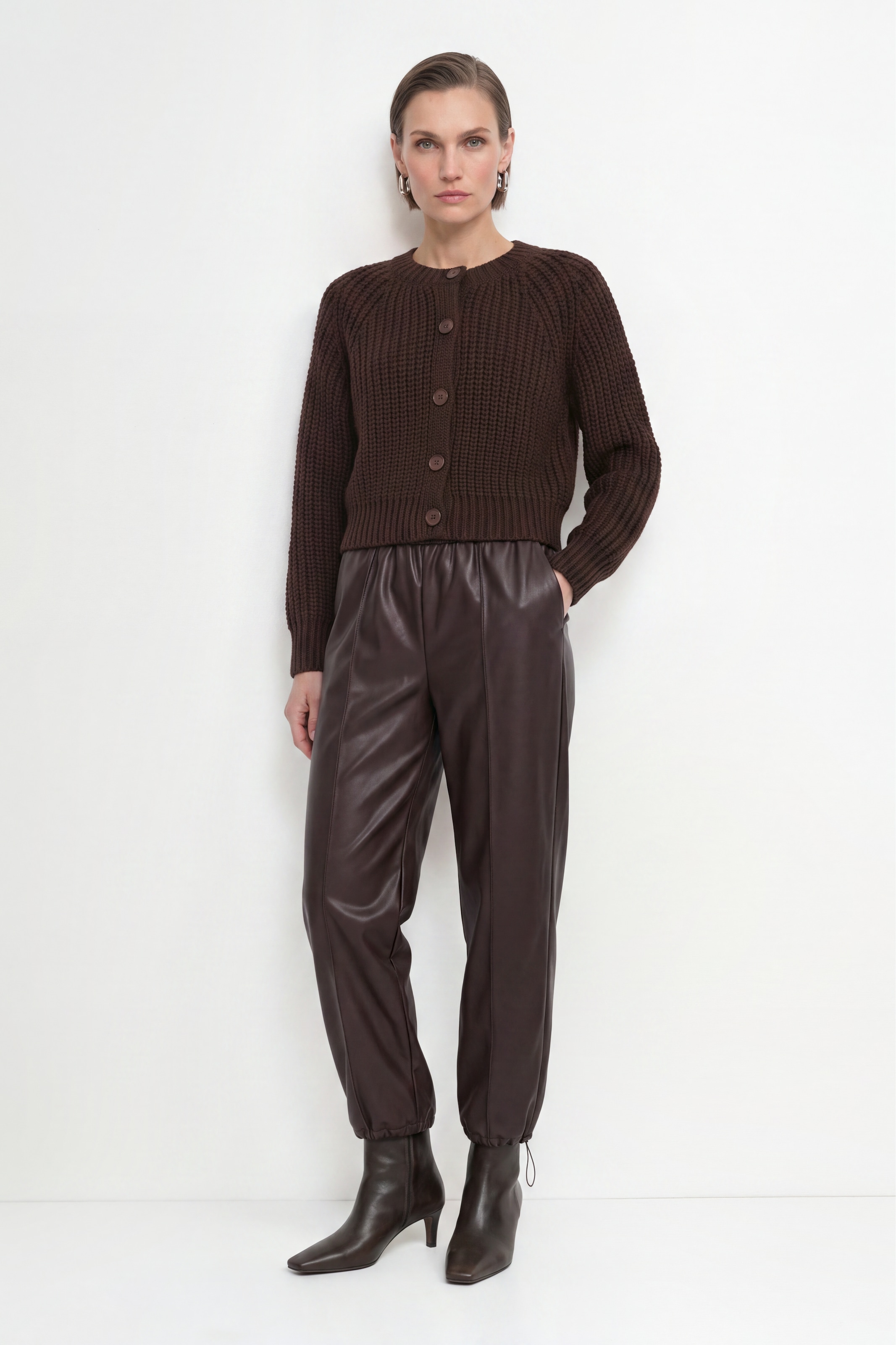 RICHROYAL Strickjacke mit Alpaka, Regular fit mit Rundhalsausschnitt