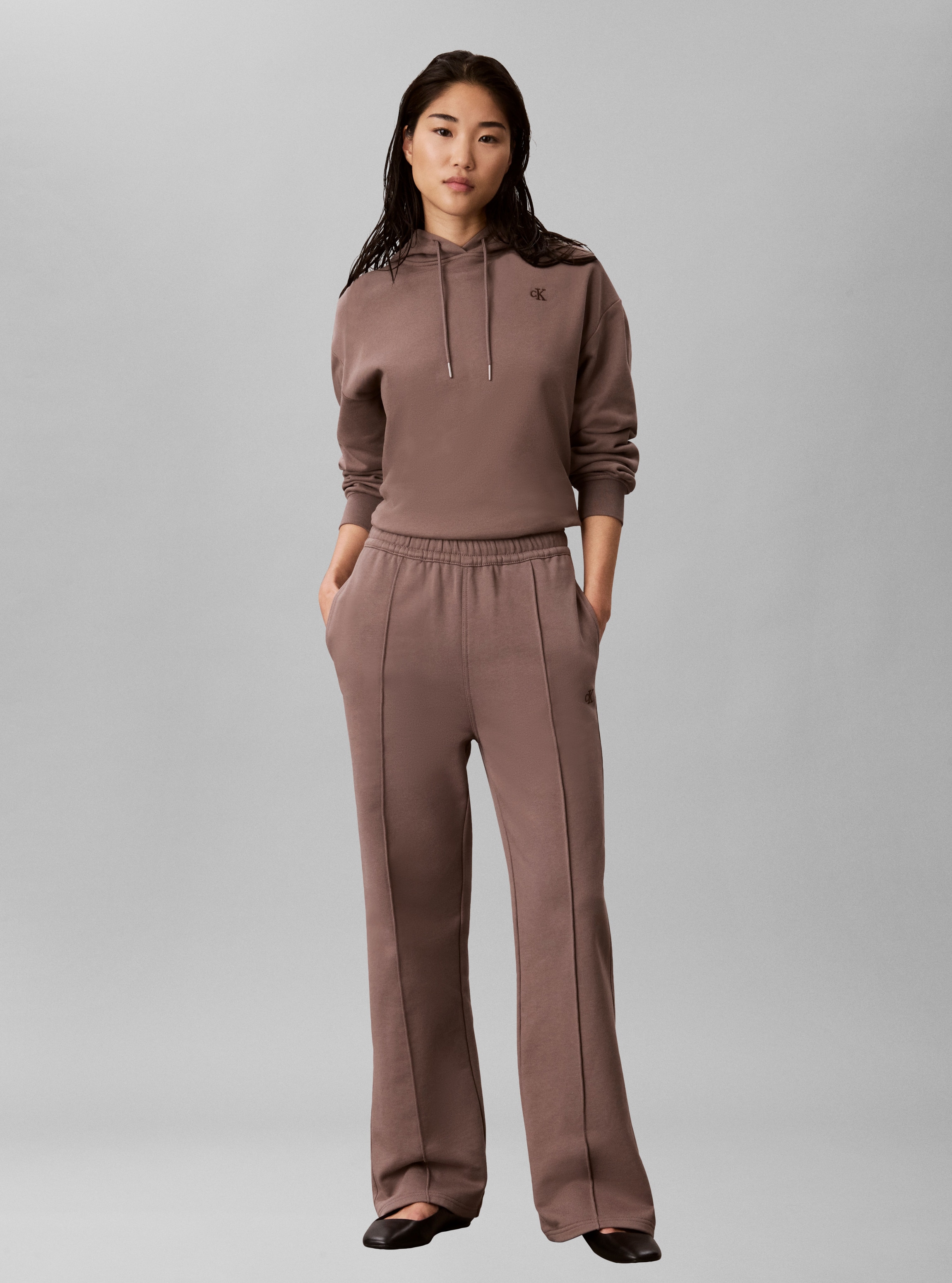 Calvin Klein Jeans Kapuzensweatshirt »MONOGRAM RELAXED FRENCH TERRY«, Relaxed fit mit Kapuze
