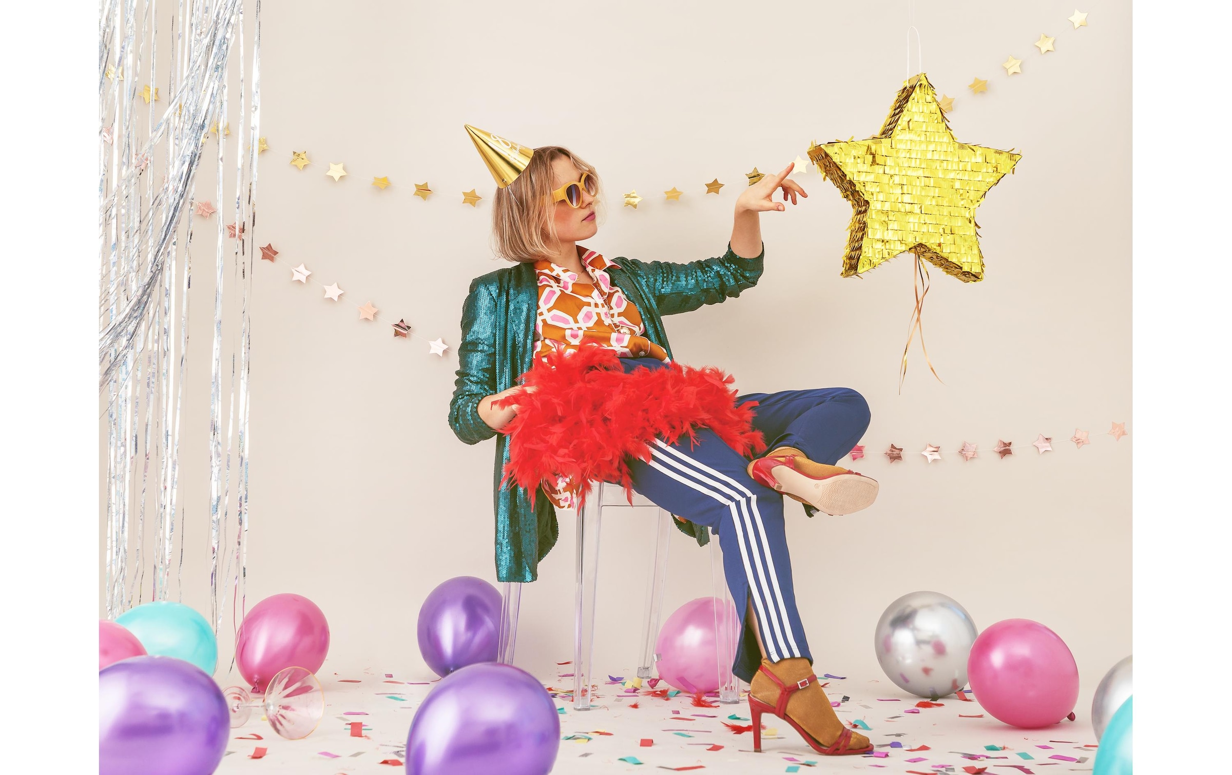 partydeco Girlande »Pinata Stern, 44.5 x 42.5«