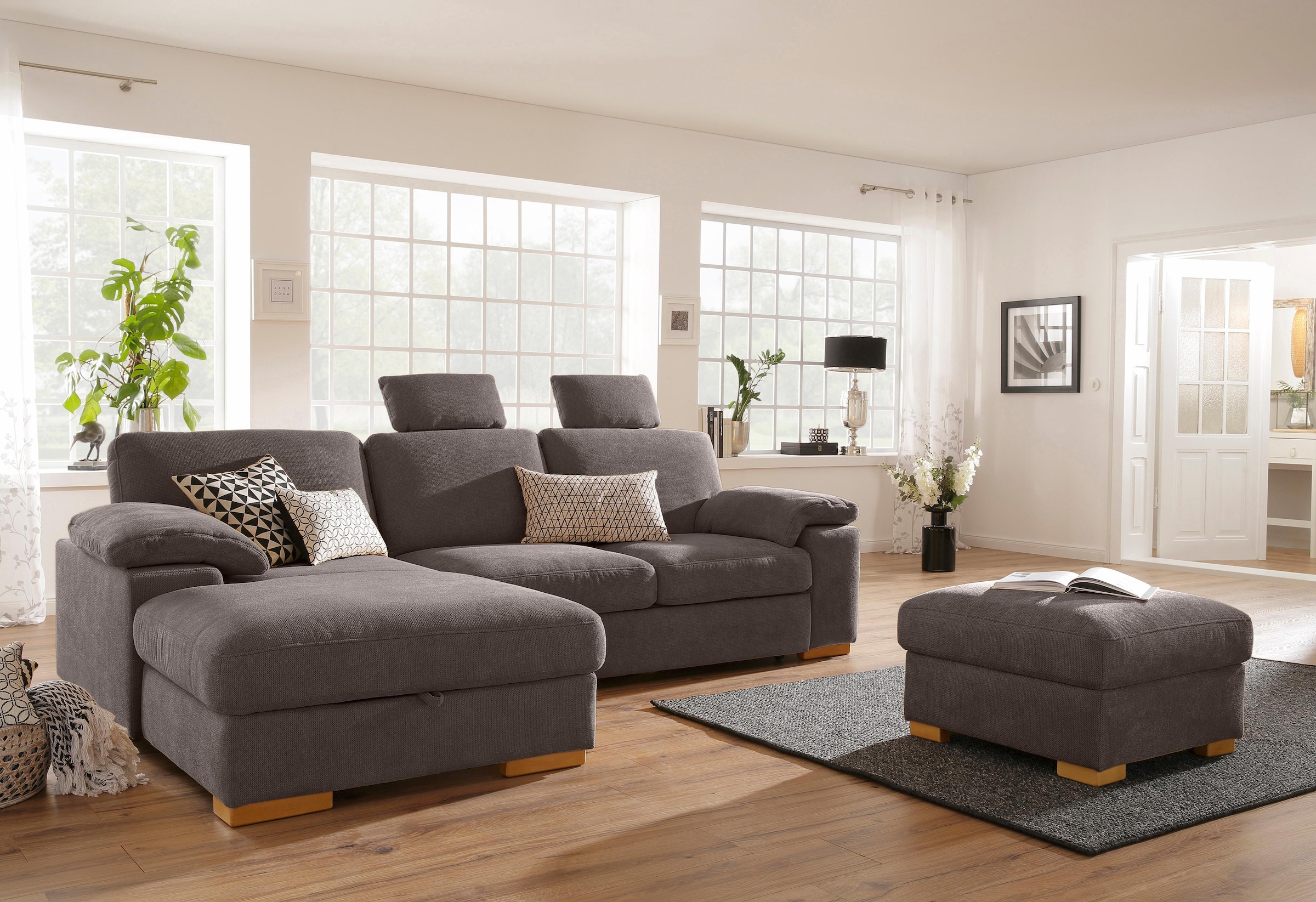 Image of Home affaire Ecksofa "Ventura L-Form" wahlweise mit Bettfunktion und Bettfunktion/Bettkasten