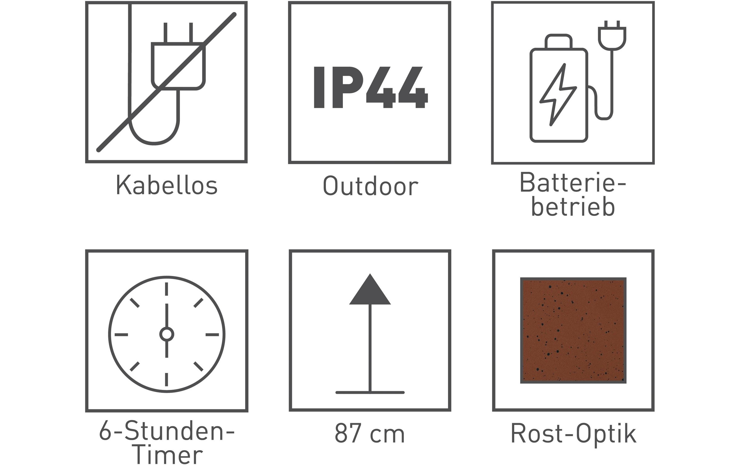 Dekofigur »Garvida Rost-Optik Bauernrose 87 cm«