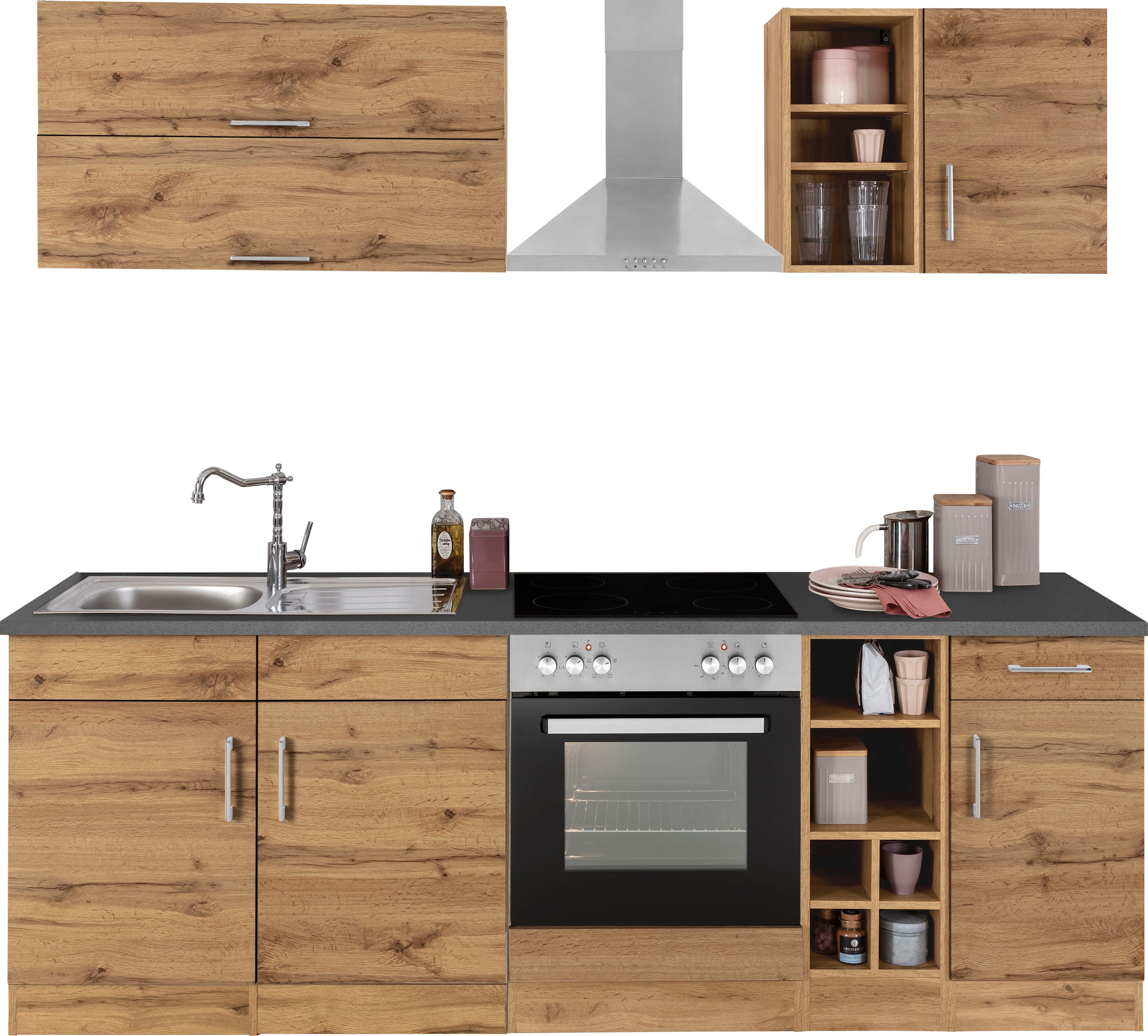 KOCHSTATION Kitchenette »KS-Colmar« sans appareils électriques, largeur 240 cm