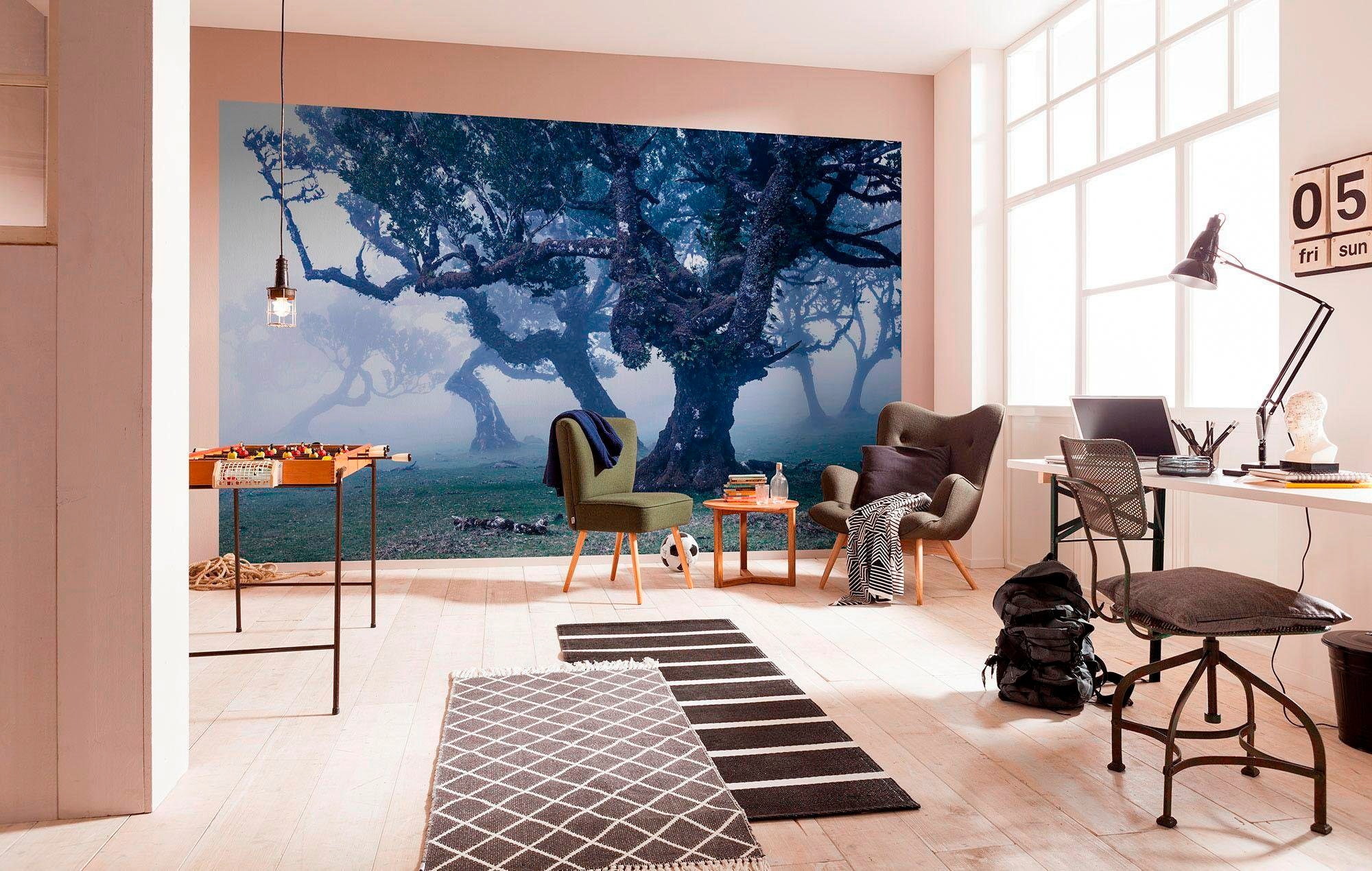 Komar Vliestapete »Digitaldruck Vlies - Ghost Line - Grösse 400 x 250 cm«, bedruckt, Wohnzimmer, Schlafzimmer
