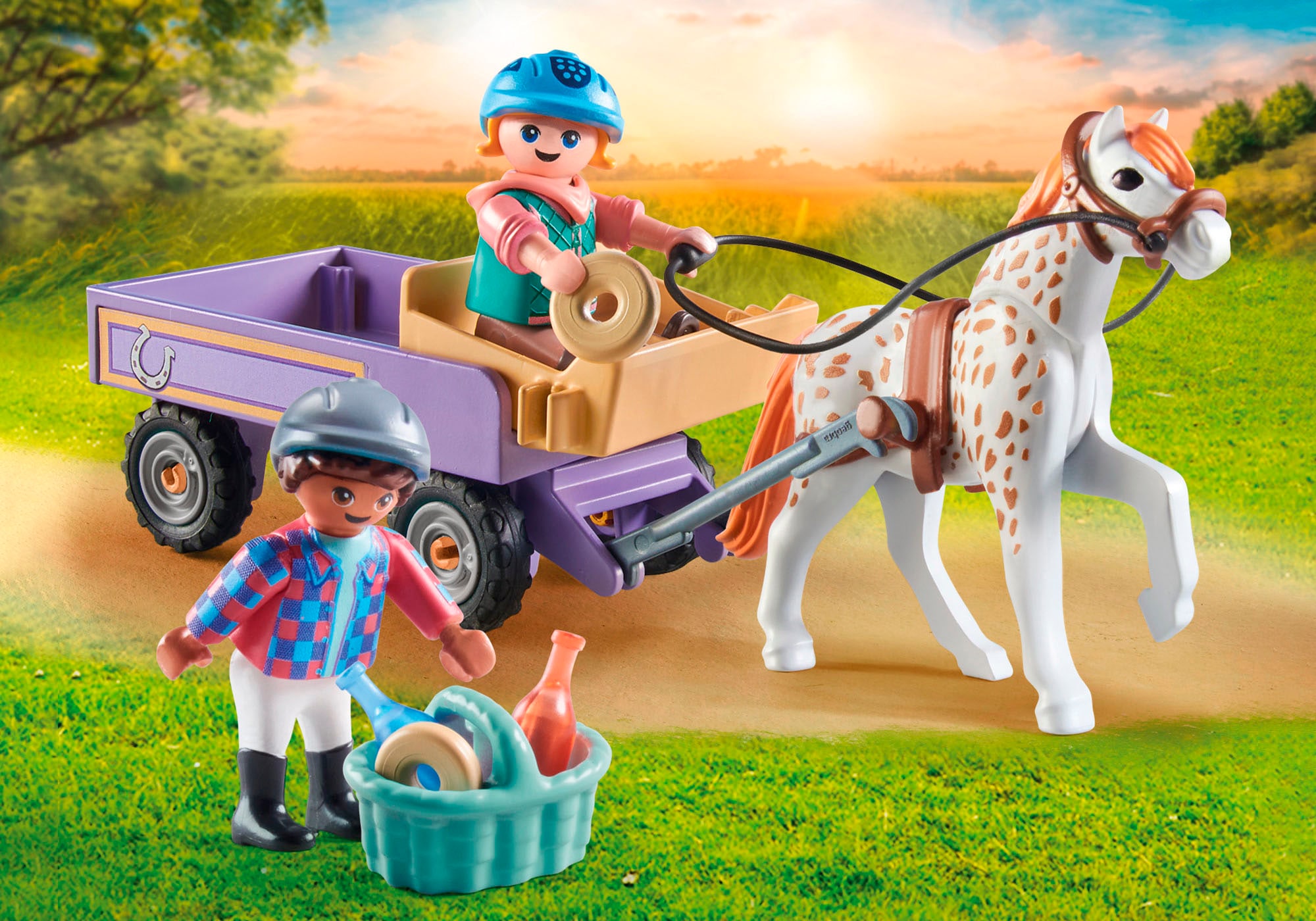 Playmobil® Jeu de construction »Ponykutsche  (71496), Horses of Waterfall« Made in Europe