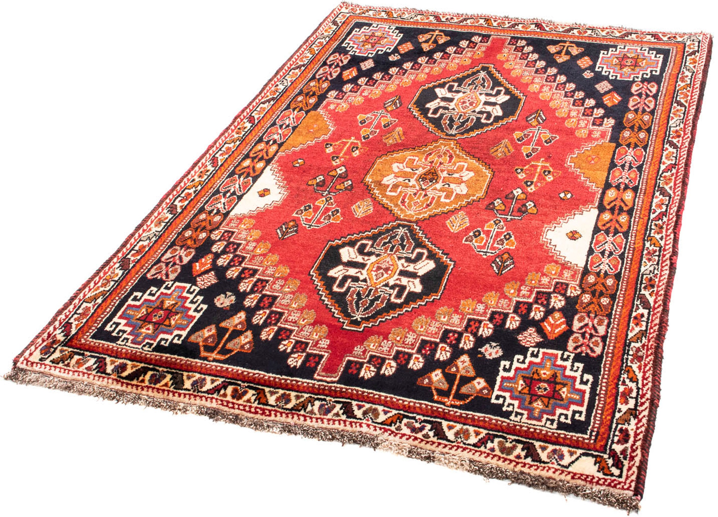 Image of morgenland Orientteppich »Perser - Nomadic - 165 x 111 cm - rot«, rechteckig, 10 mm Höhe, Wohnzimmer, Handgeknüpft, Einzelstück mit Zertifikat bei Ackermann Versand Schweiz