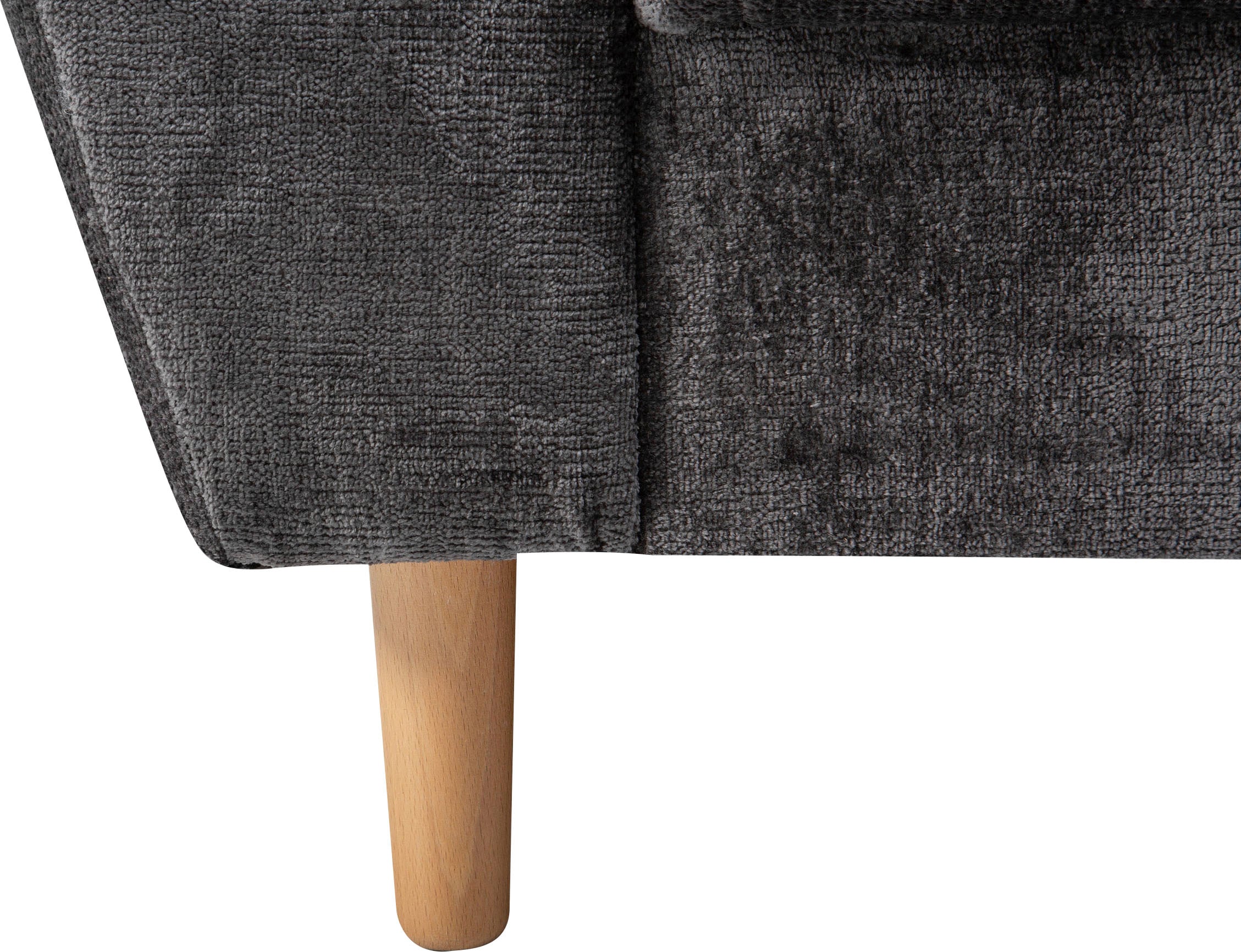 COLLECTION AB Ecksofa »Reims L-Form« Ottomane beidseitig montierbar, inkl. Bettfunktion und Hocker