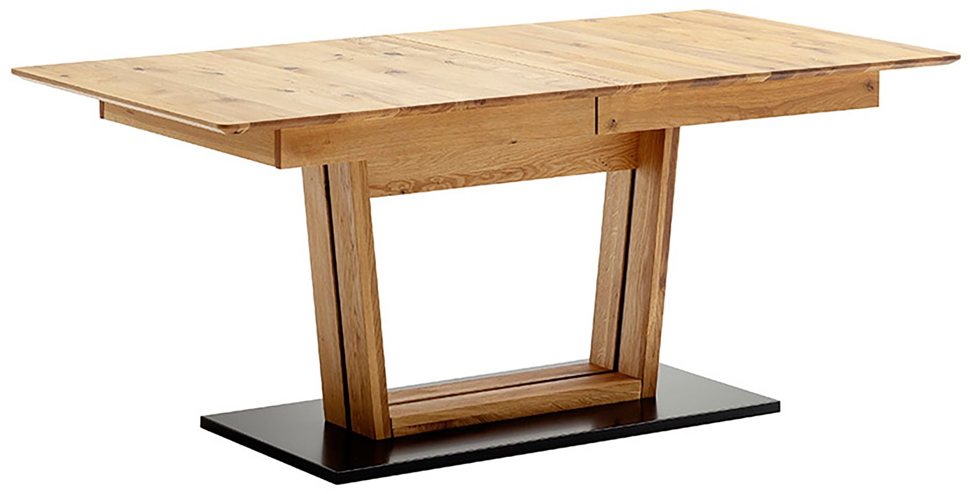 MCA furniture Esstisch »Morena Säulentisch Komfort Tisch« Synchronauszug,ausziehbar,Wildeiche,massiv,geölt,XXL