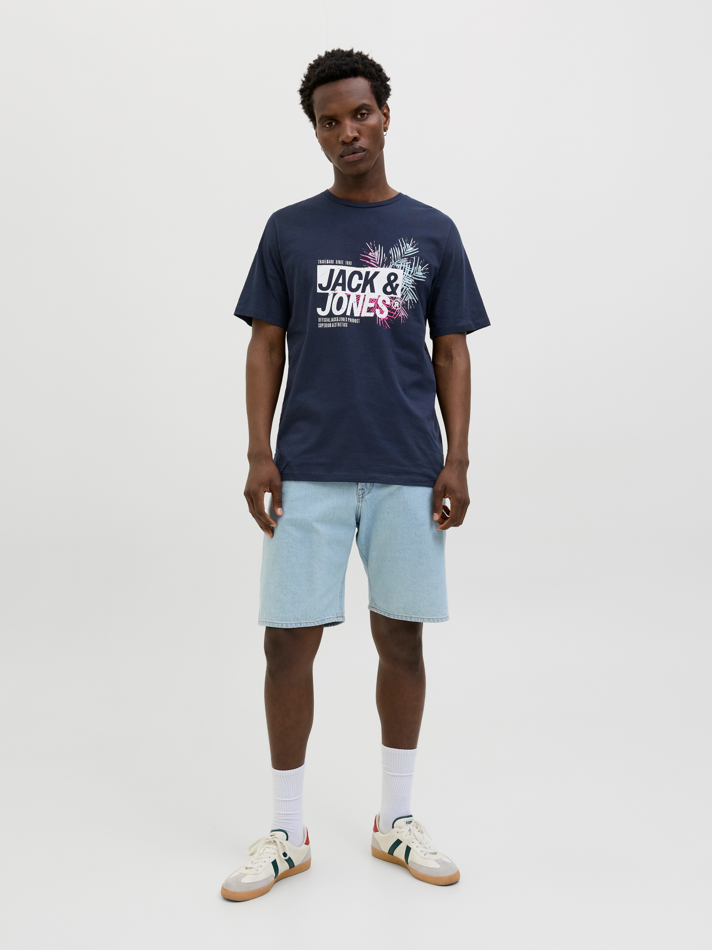 Jack & Jones Print-Shirt »JJJAXON TEE SS CREW NECK«