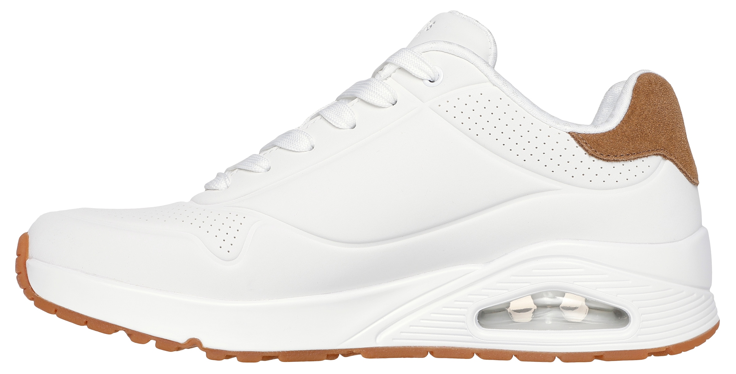 Skechers Sneaker »UNO-SUITED ON AIR«, Freizeitschuh, Halbschuh, Schnürschuh mit modischer Keilsohle