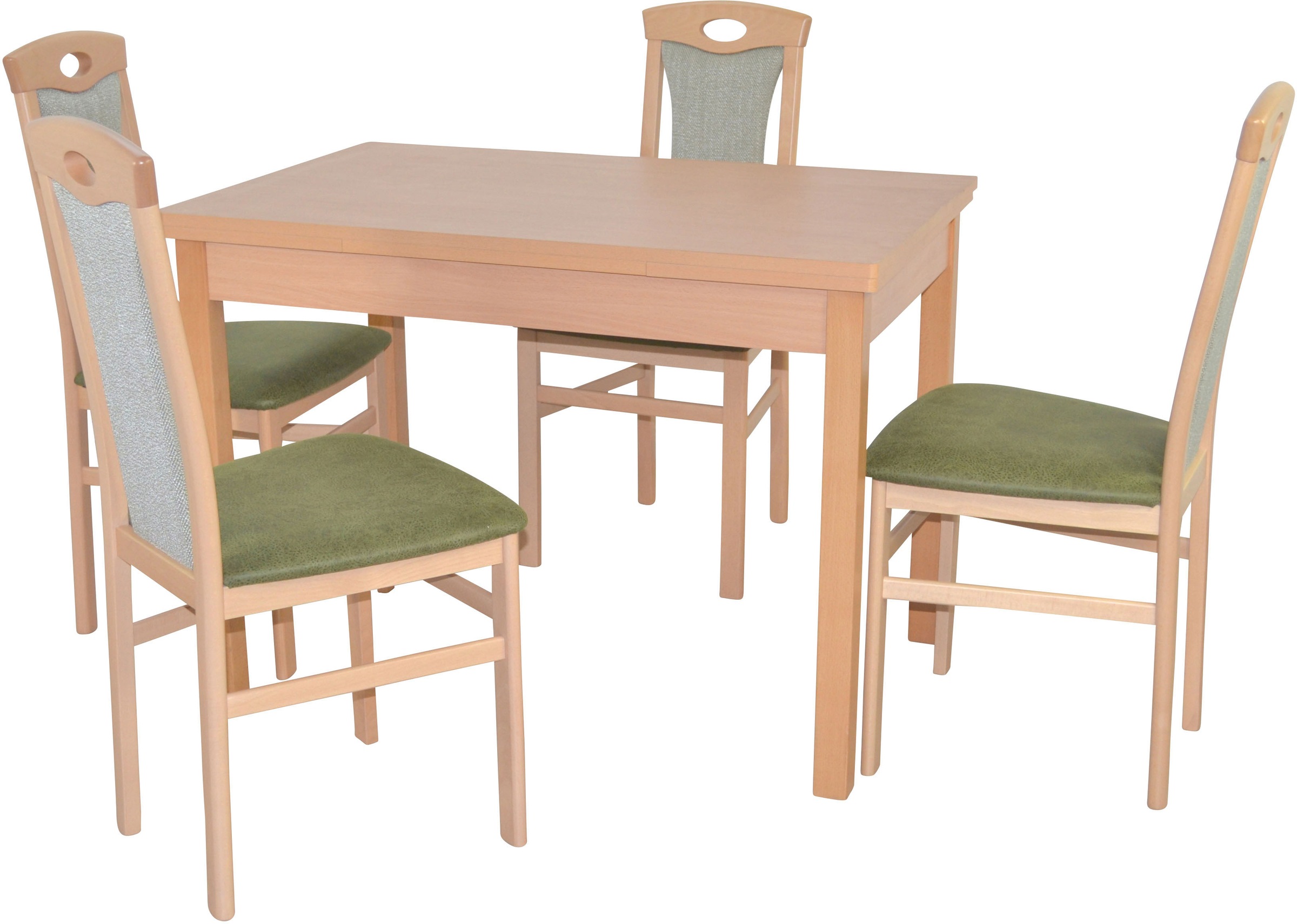 HOFMANN LIVING AND MORE Essgruppe »5tlg. Tischgruppe«, (Spar-Set, 5 tlg., 5tlg. Tischgruppe), Stühle montiert