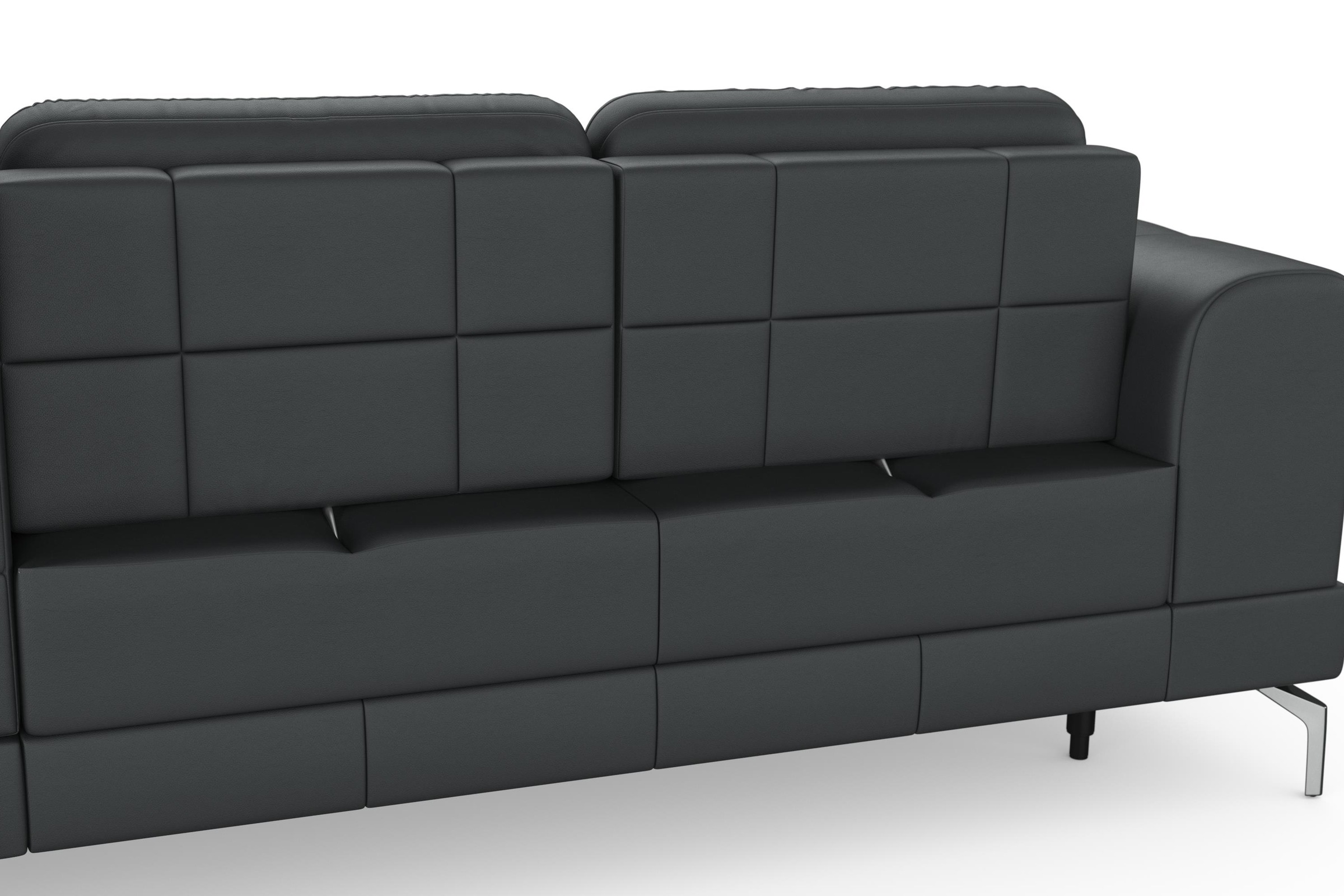 sit&more Ecksofa »Bendigo L-Form«, inklusive Sitztiefenverstellung, Bodenfreiheit 15 cm, 2 Fussfarben