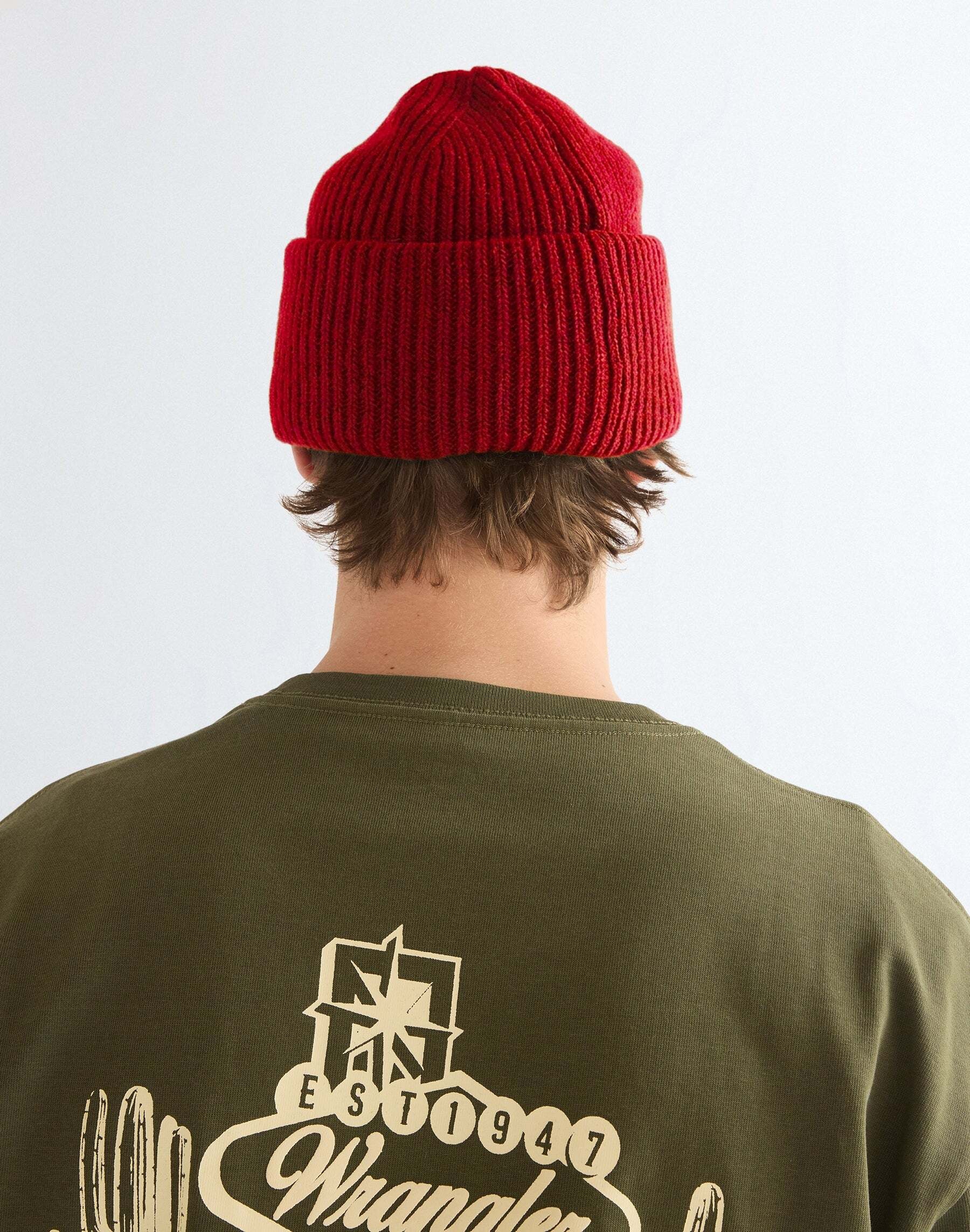Wrangler Bonnet tricoté »WRANGLER Mütze Ribbed Wool«