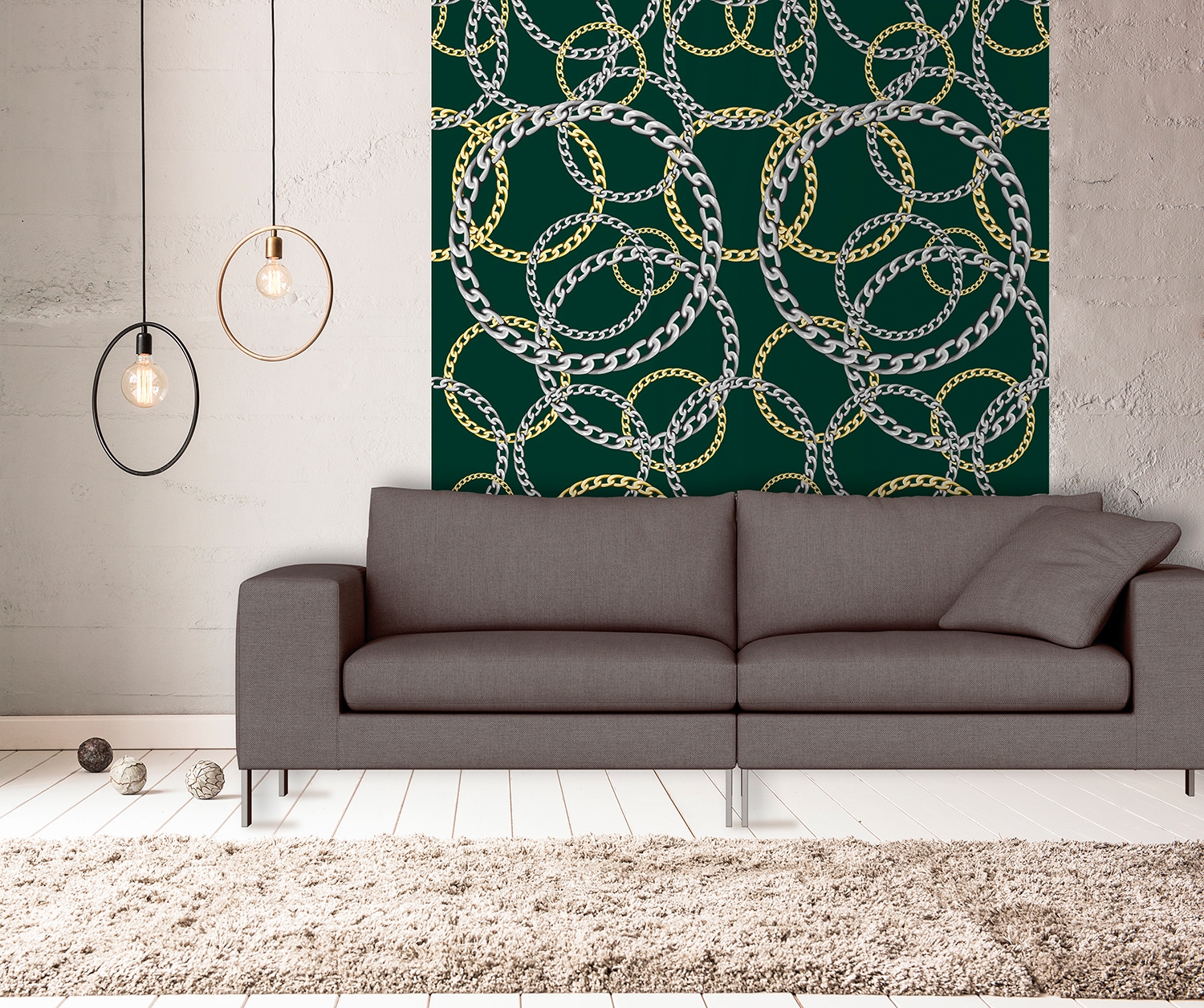 queence Papier peint vinyle »Bonnie« abstrait | imprimé 90x250cm, selbstklebend, kinderleichte Anbringung, , Sticker