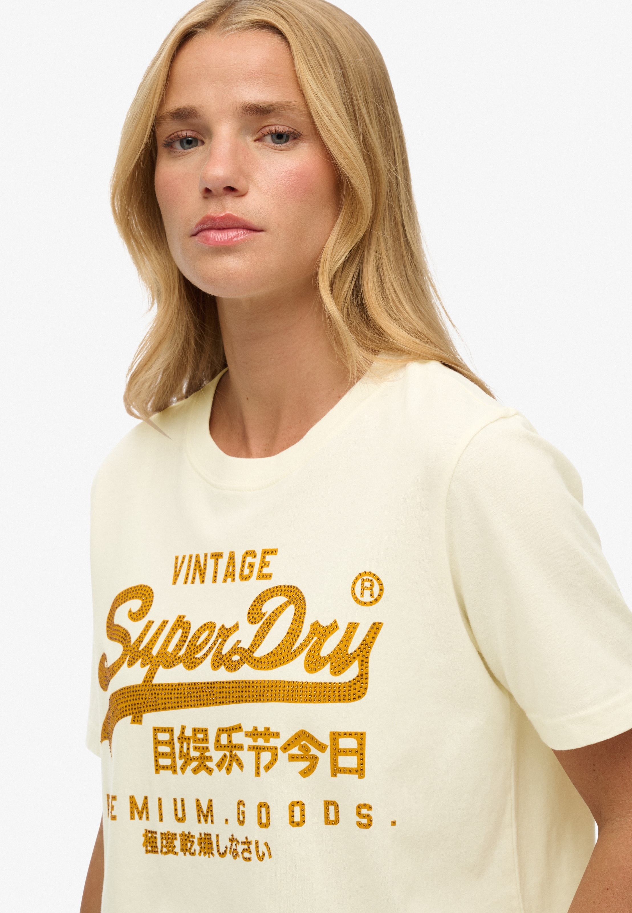 Superdry Print-Shirt »EMBELLISHED VL RELAXED TEE«