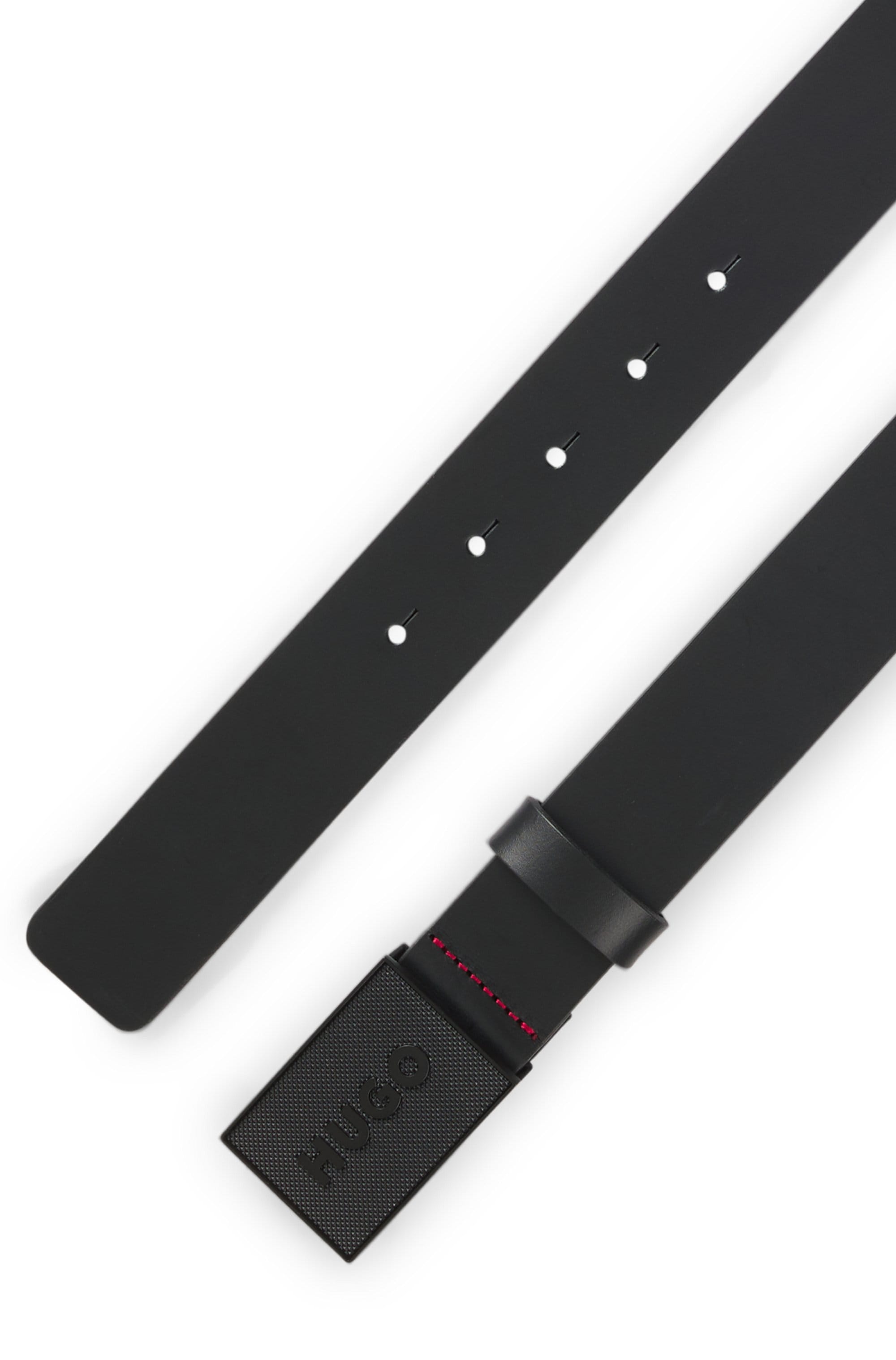 HUGO Ceinture en cuir »Gethon Sz35« avec boucle HUGO