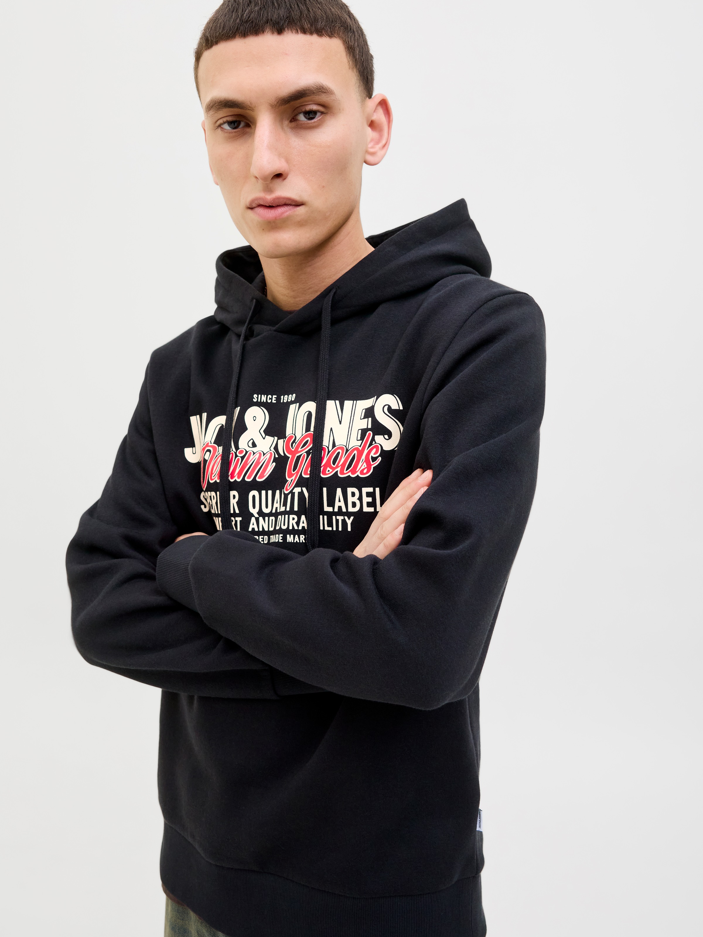 Jack & Jones Kapuzensweatshirt »JJELOGO SWEAT HOOD 2 COL 25/26 NOOS«