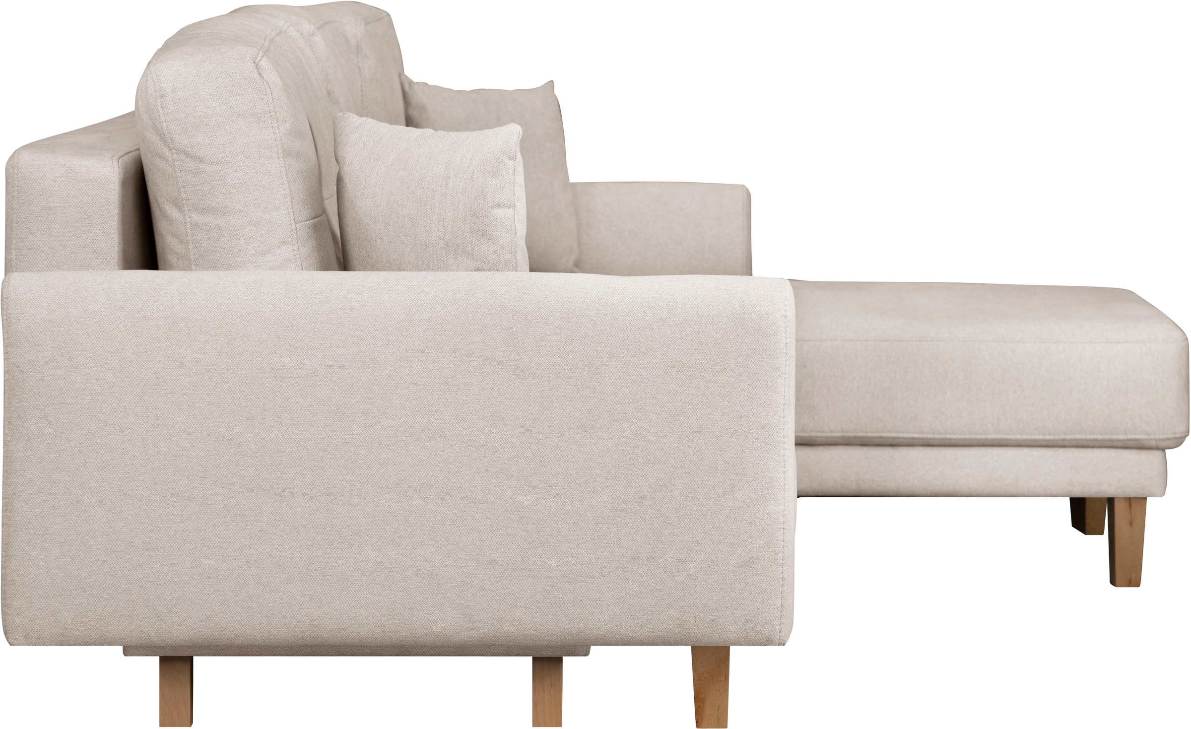 Home affaire Ecksofa »TRIPLO optionale Schlafsofa mit Bettkasten, Masse B/T/H: 234/164/89 cm«, L-Form wahlweise mit Bettfunktion - Liegefläche 132x210 cm