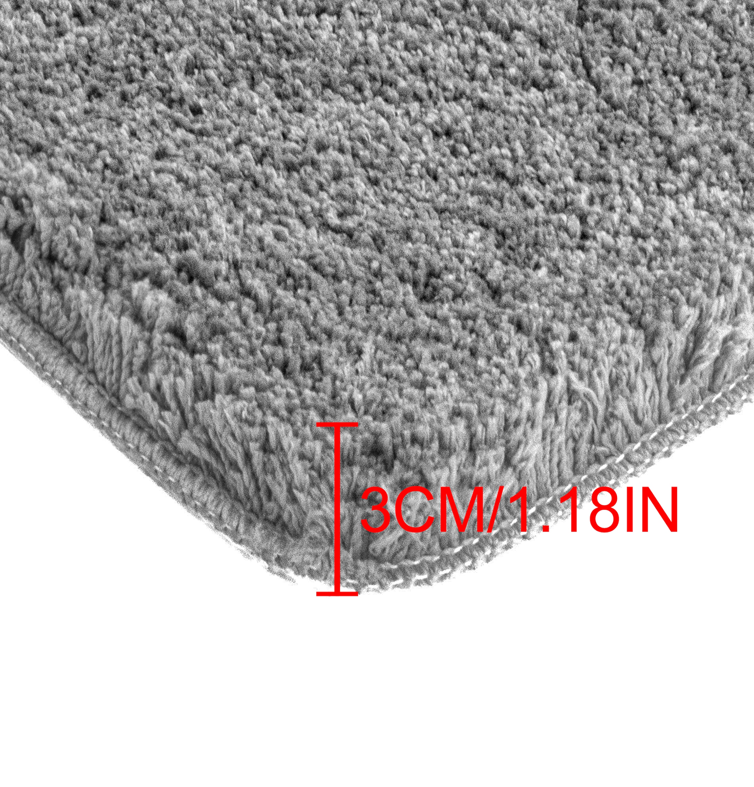 my home Badematte »Sanremo, Badvorleger, Badezimmer Teppich, sehr weich«, rutschhemmend beschichtet, fussbodenheizungsgeeignet-schnell trocknend, Badteppich, unifarben, rechteckig, rund & als 3-tlg. Set erhältlich