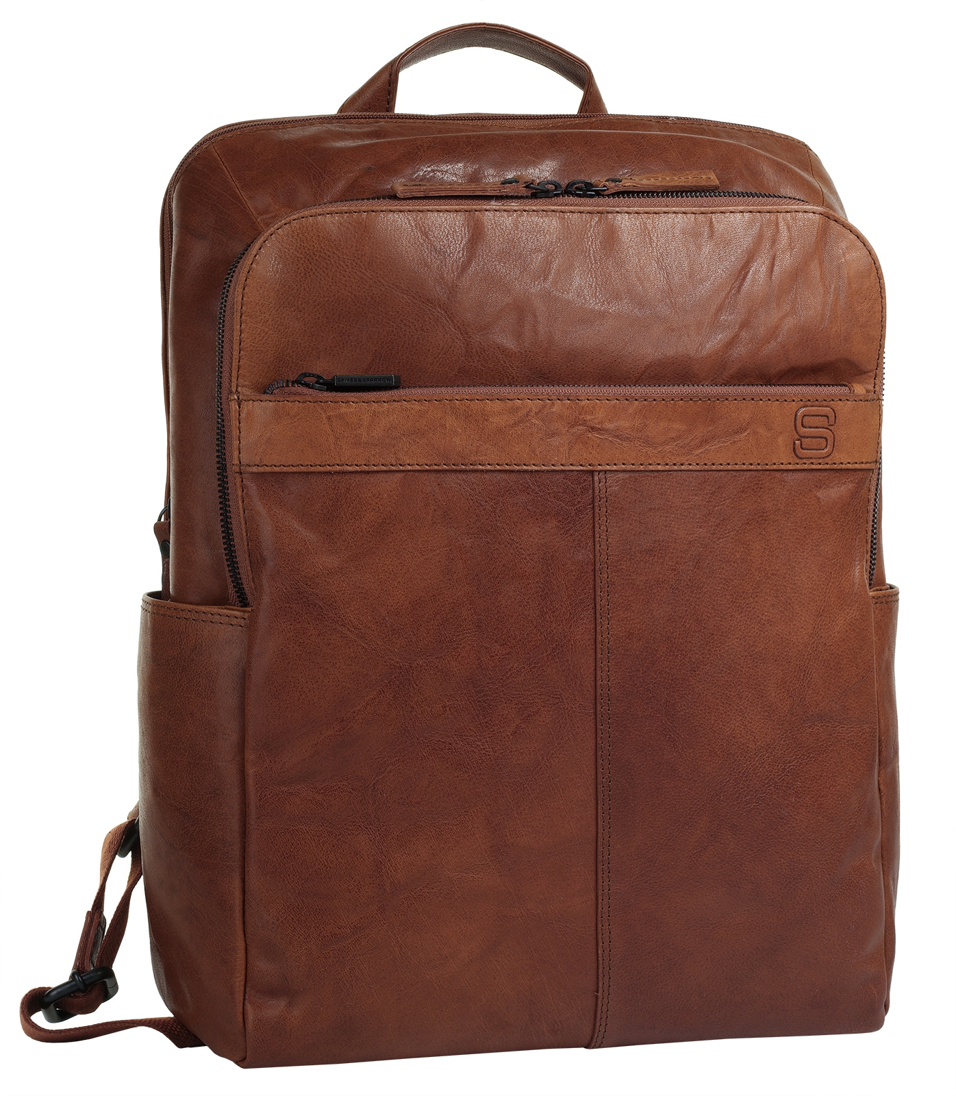 Spikes & Sparrow Laptoprucksack, echt Leder