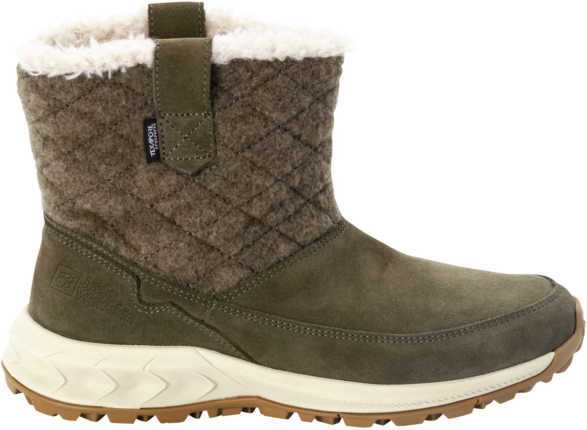 Jack Wolfskin Schlupfboots »QUEENSTOWN TEXAPORE BOOT W«, Winterboots, Snowboots, Winterschuhe, wasserdicht und gefüttert