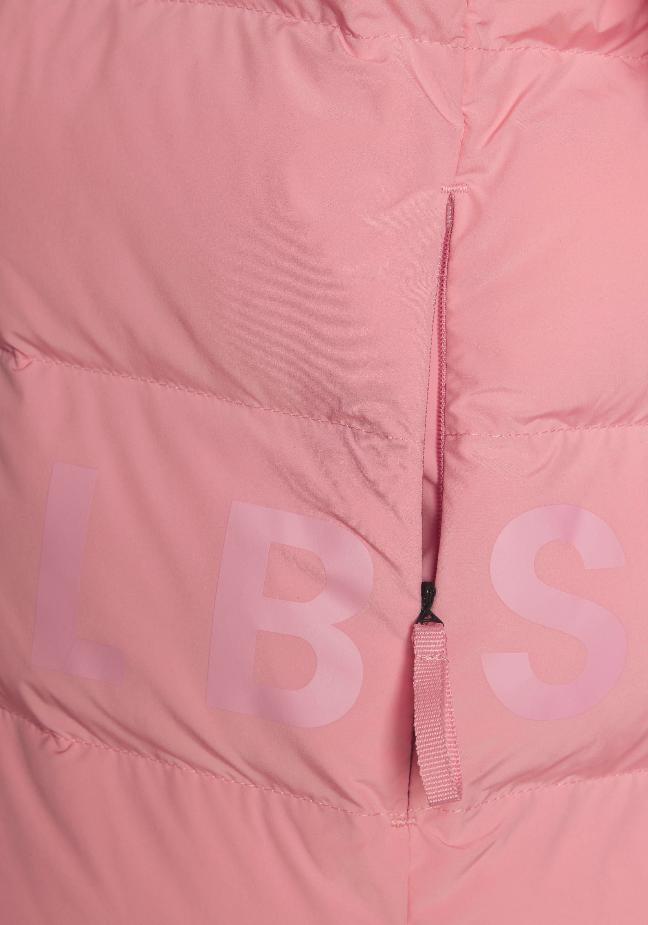 Elbsand Steppjacke mit grossem seitlichen Logo-Print