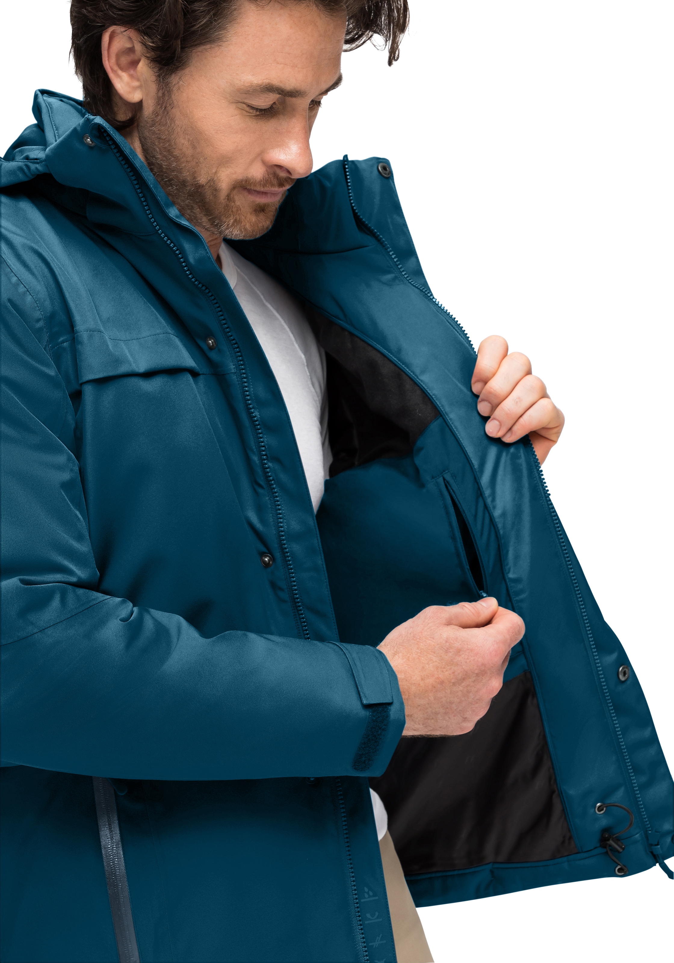 Maier Sports Veste d'hiver »Peyor M« Herren Regenjacke, wattierte Winterjacke, wind/wasserdicht, Reg. Fit