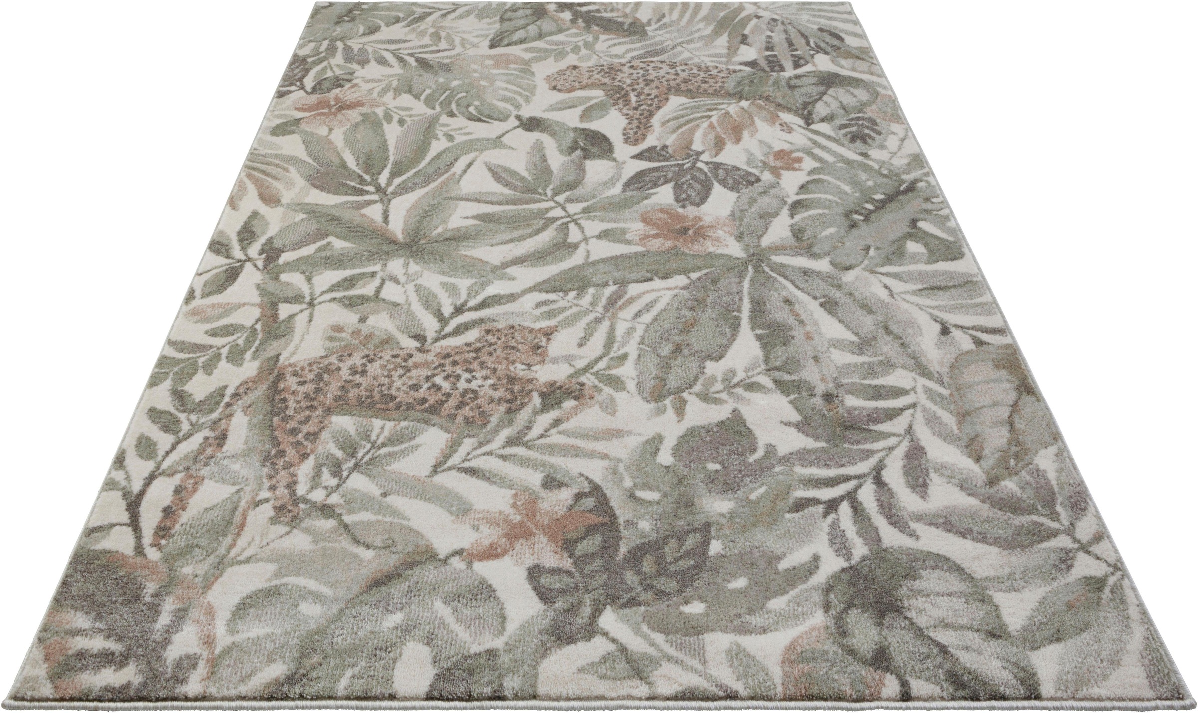 Image of ELLE DECORATION Teppich »Sambre«, rechteckig, 11 mm Höhe, Kurzflor, Besonders weich durch Microfaser, Floral, Wohnzimmer, Schlafzimmer Arbeitszimmer, Pflegeleicht bei Ackermann Versand Schweiz