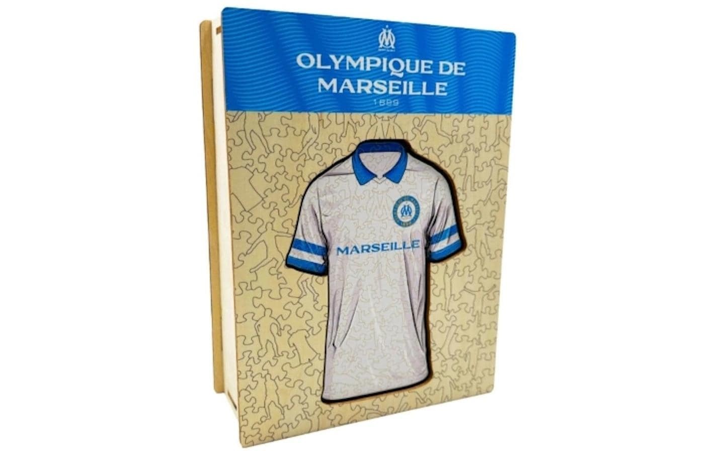   Puzzle »Iconic Olympique Marseille – Trikot« Holzart: Birke (Herkunftsland: China)