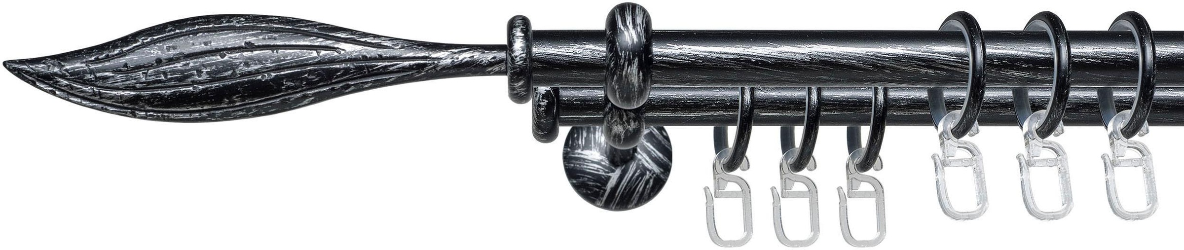 Image of Liedeco Gardinenstange »Esp Blatt«, 2 läufig-läufig, Fixmass bei Ackermann Versand Schweiz