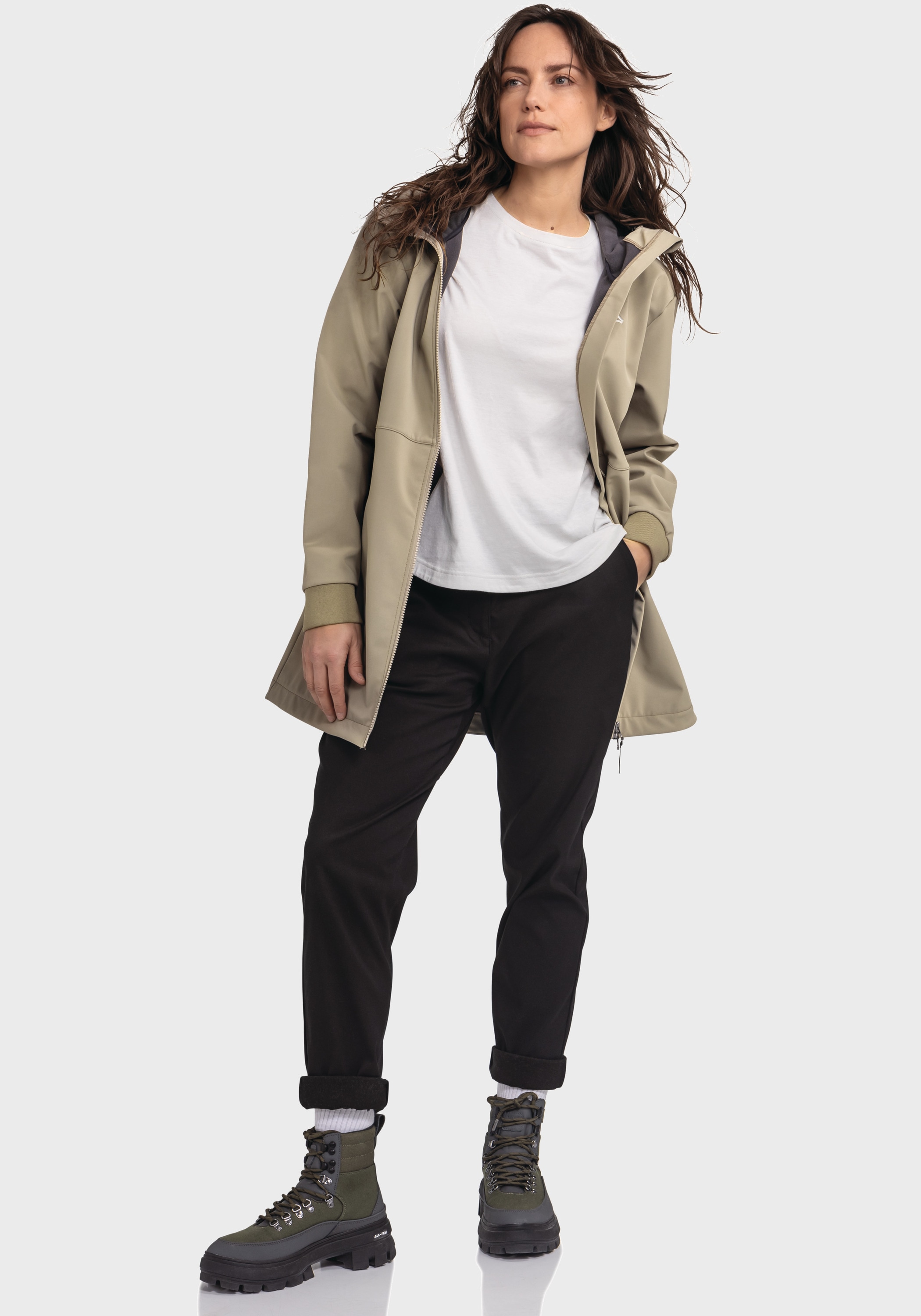 Schöffel Outdoorjacke »Urban Softshell Jk Style Suavio WMS« mit Kapuze