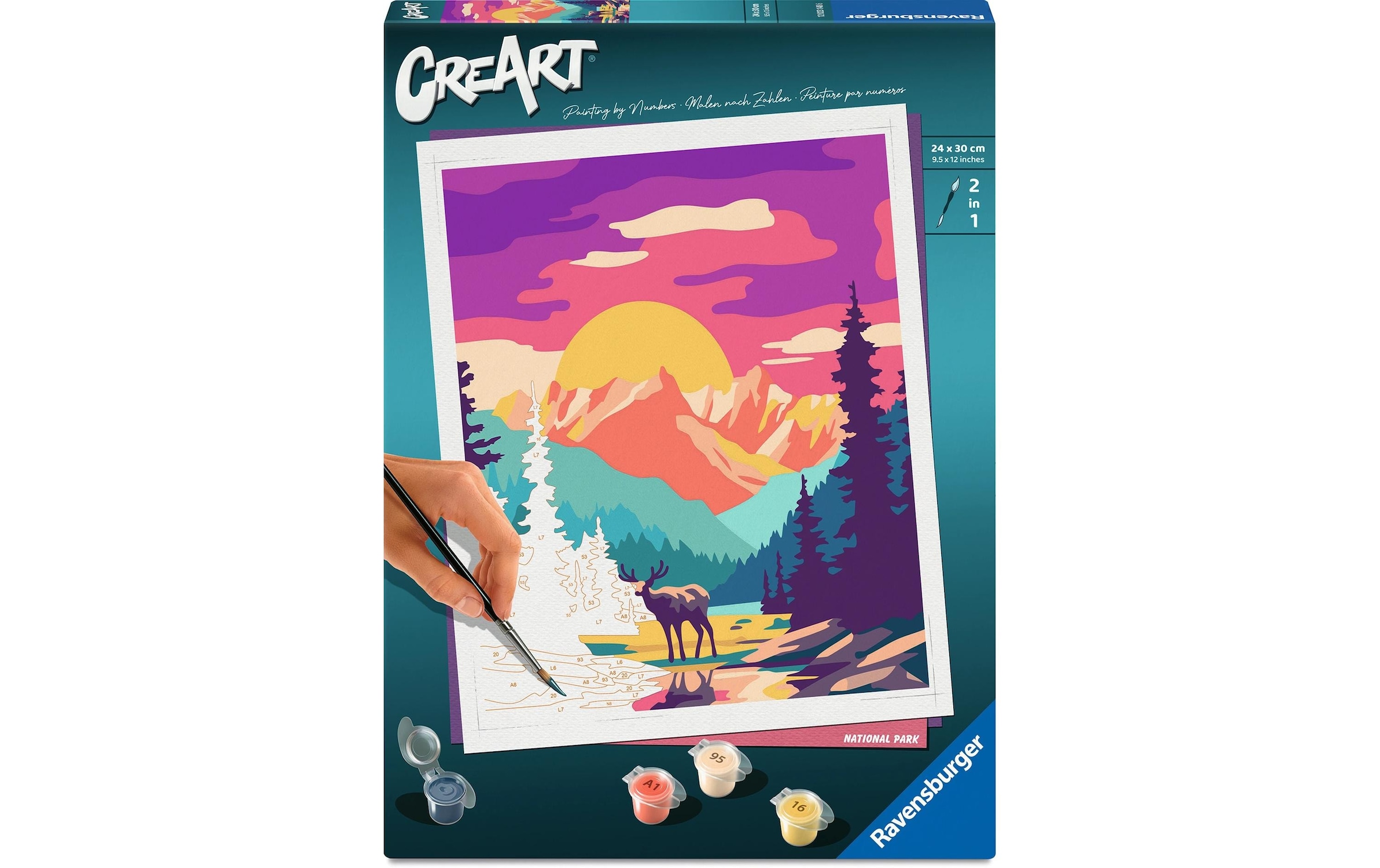 Ravensburger Malen nach Zahlen »CreArt Nationalpark 24 x 30 cm«
