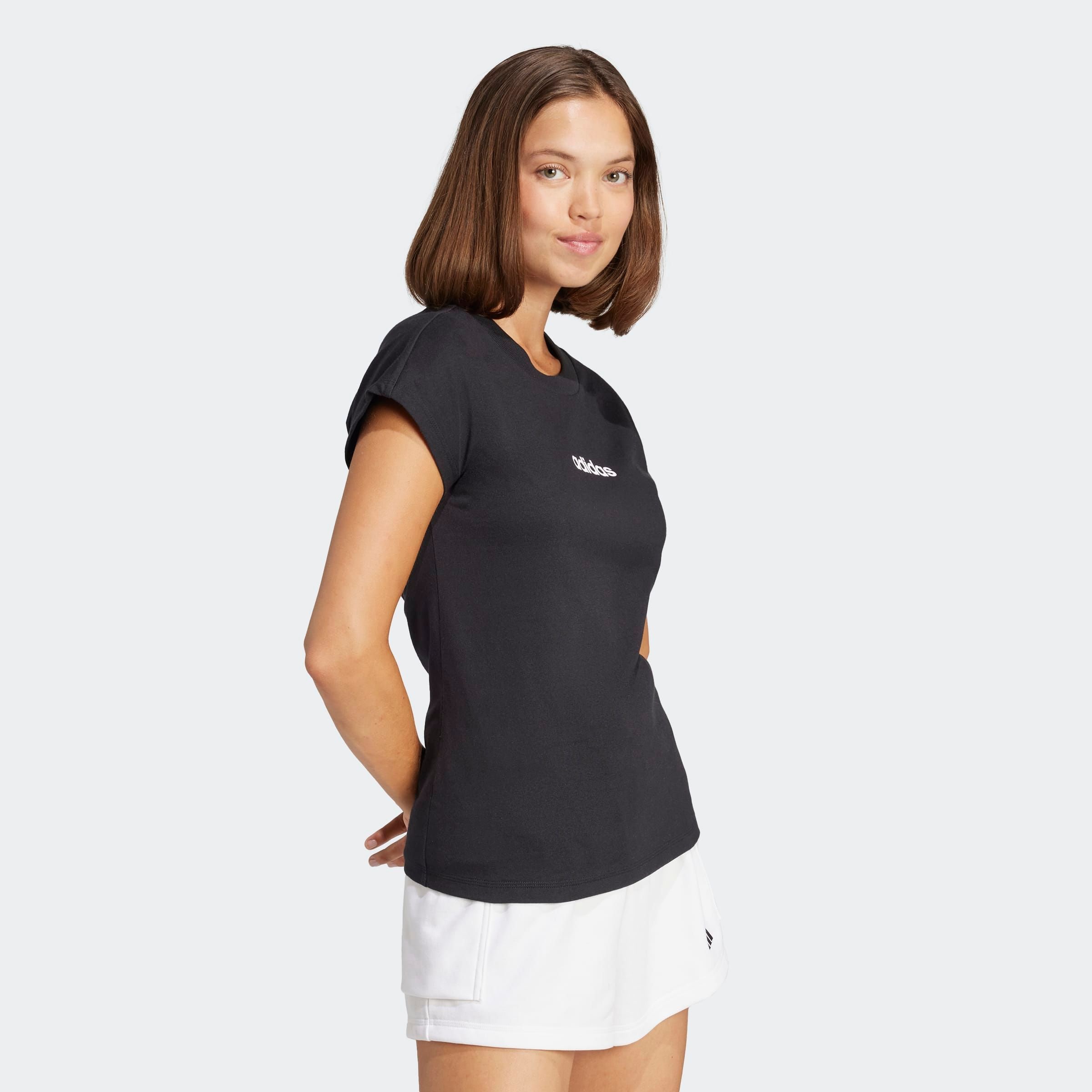 adidas Sportswear T-Shirt »W LIN SJ T«, Basic T-Shirt aus weichem Material