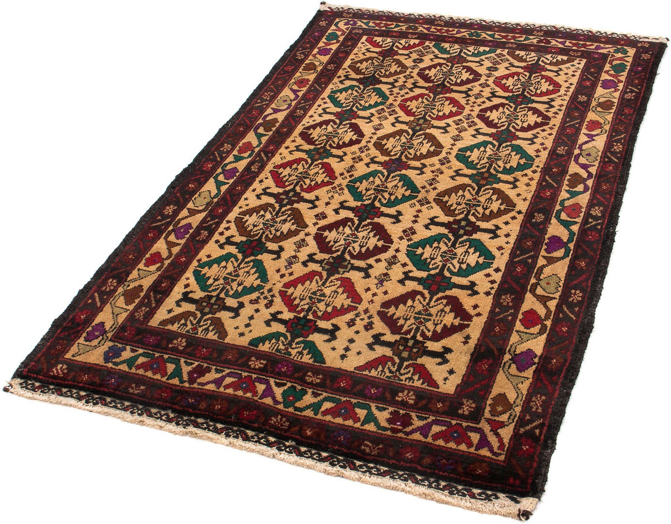 Image of morgenland Orientteppich »Belutsch - 140 x 85 cm - hellbraun«, rechteckig, 8 mm Höhe, Wohnzimmer, Handgeknüpft, Einzelstück mit Zertifikat bei Ackermann Versand Schweiz