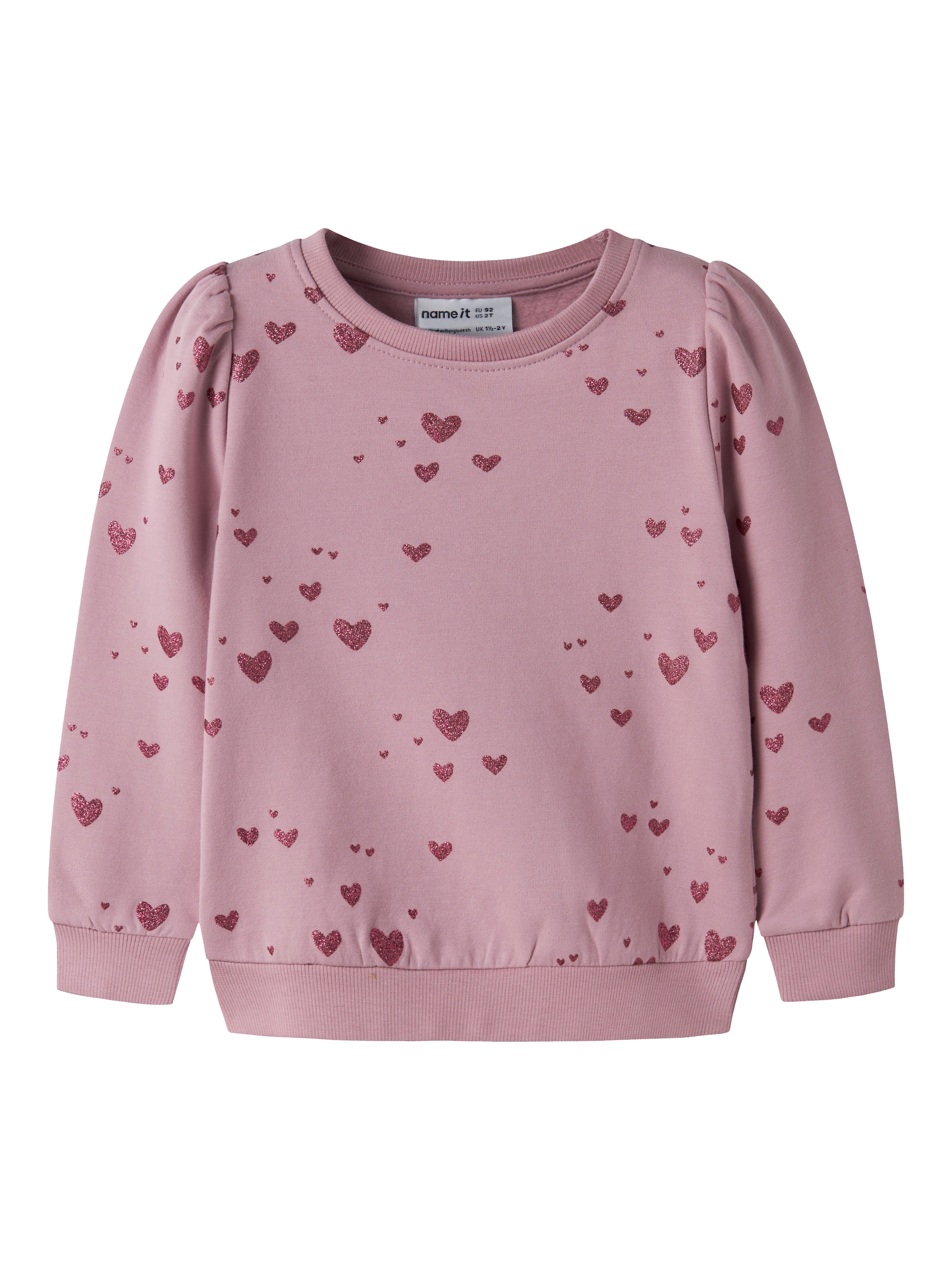 Image of Name It Sweatshirt "NMFOMA LS SWEAT BRU", Baumwollmischung, regular fit