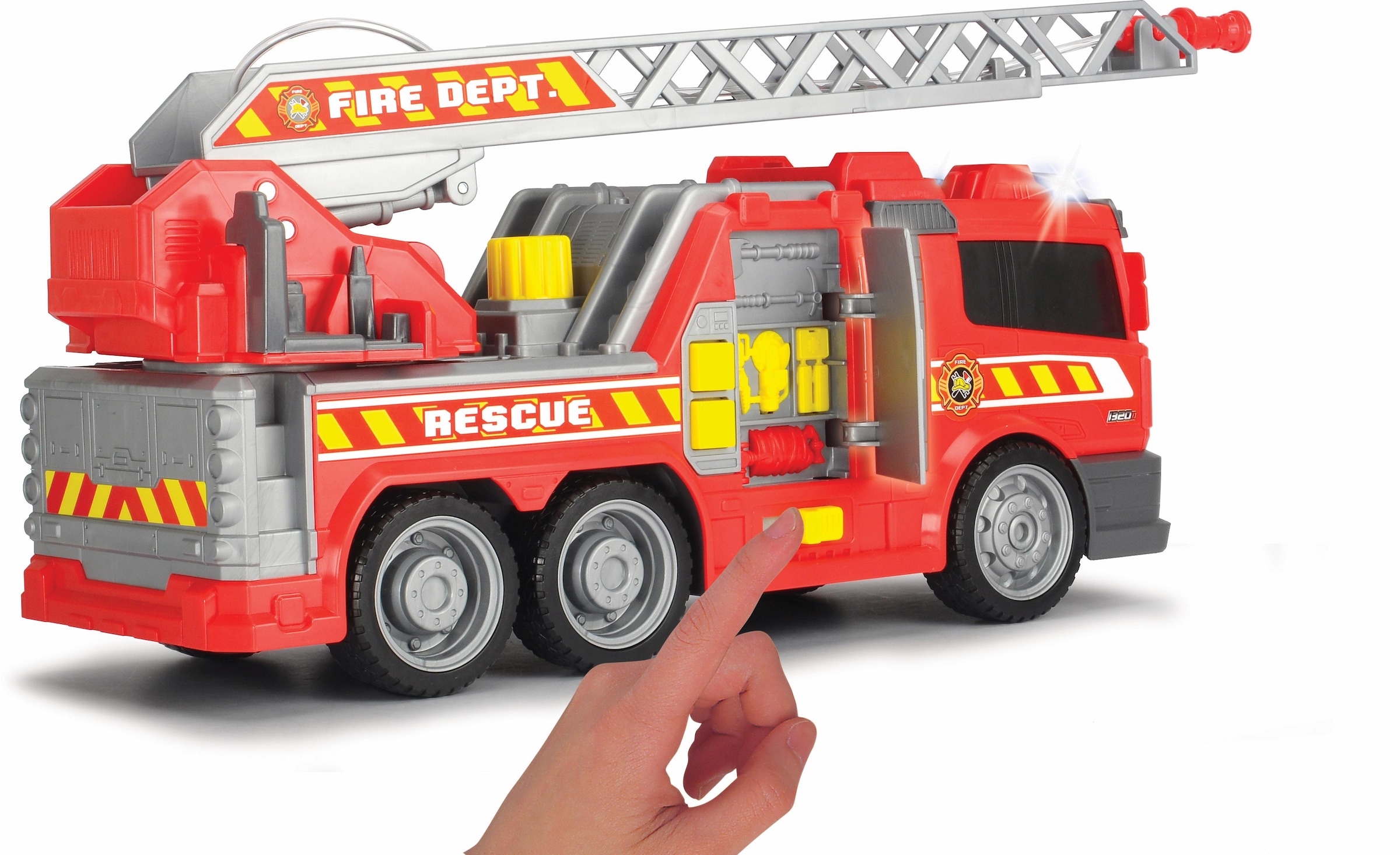 Dickie Toys Spielzeug-Feuerwehr »Fire Fighter - Feuerwehrauto«, mit